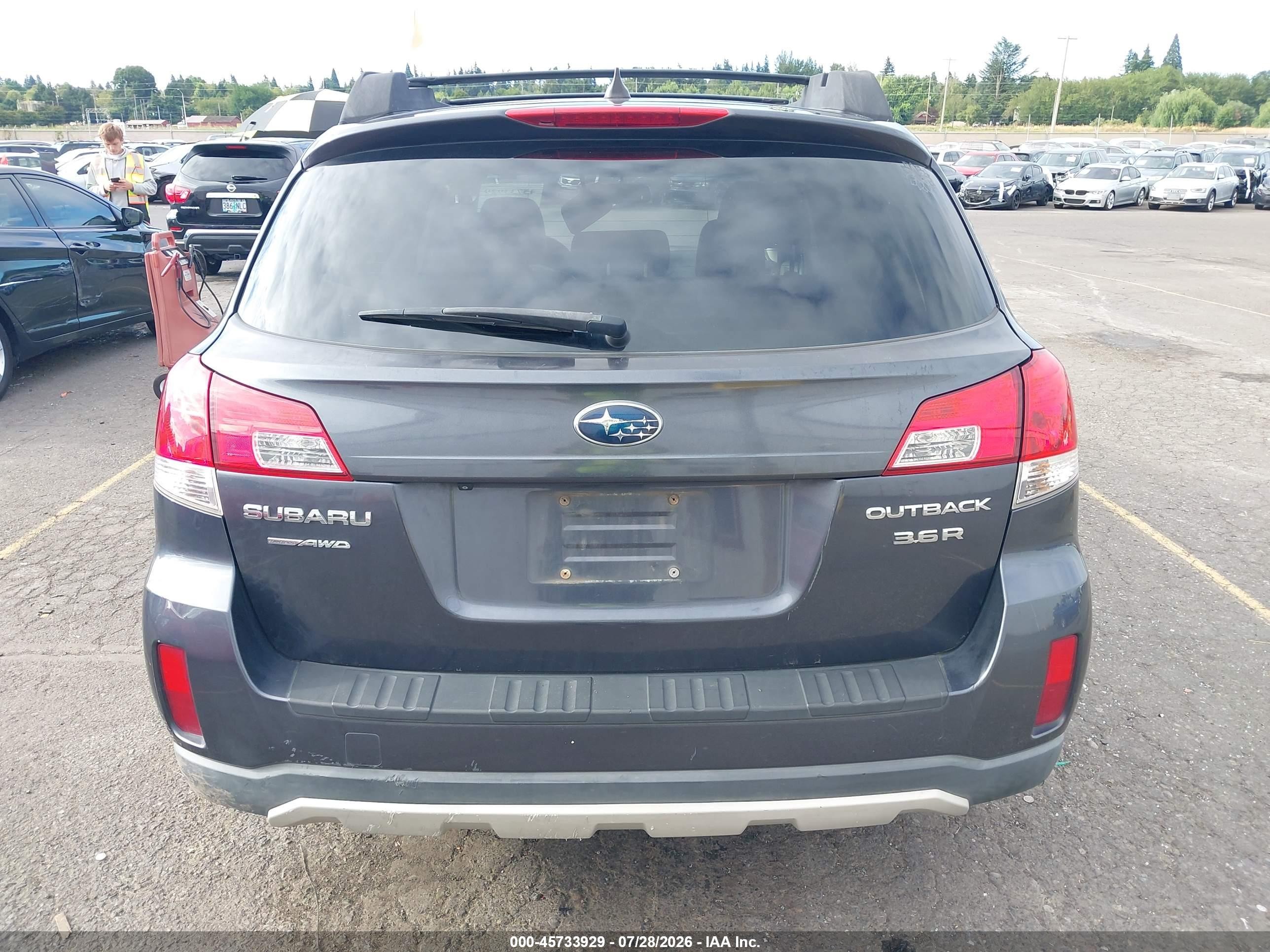 2013 Subaru Outback 3.6r Limited Серый vin: 4S4BRDLC3D2234957
