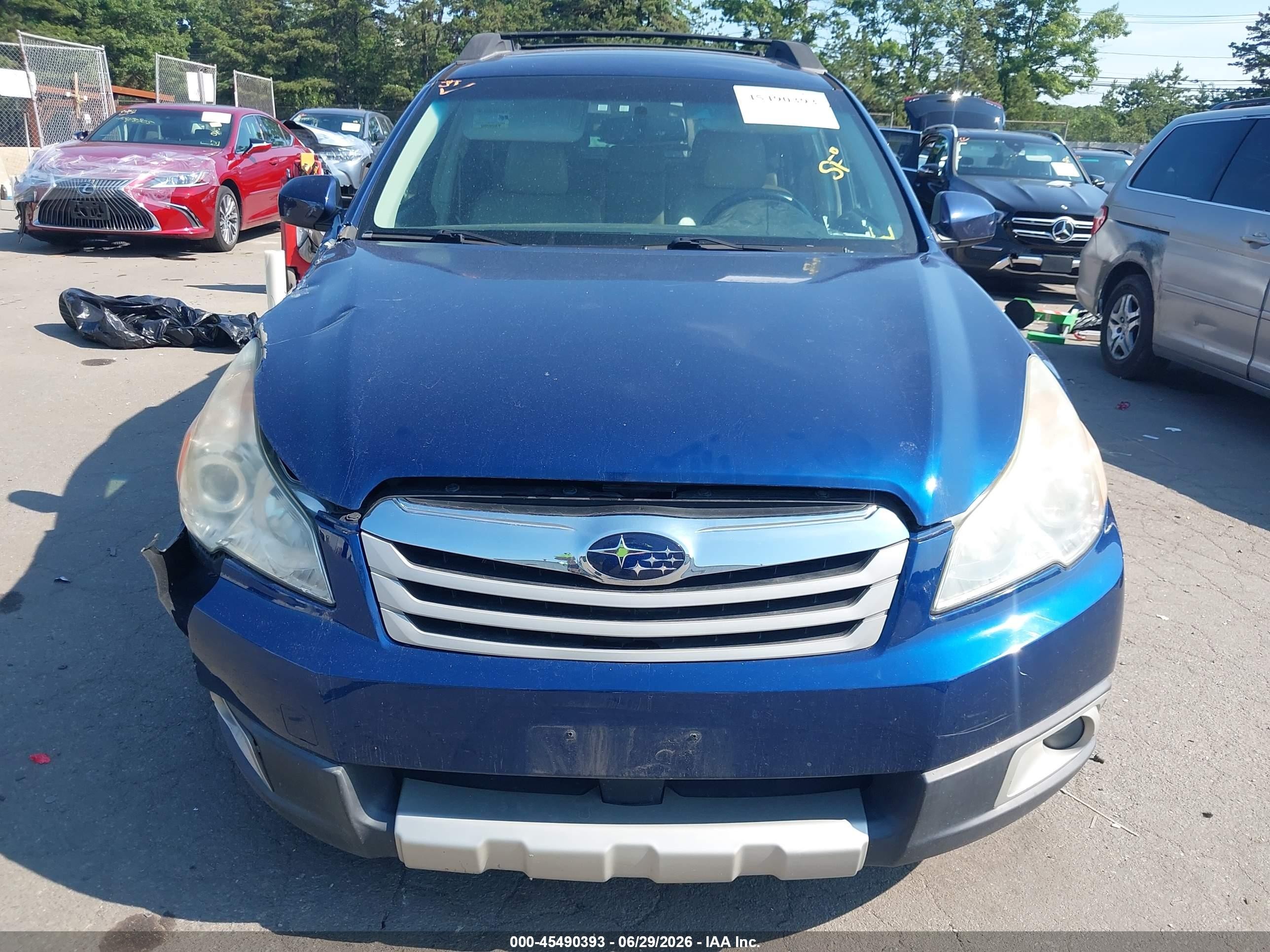 2011 Subaru Outback 3.6r Limited Blue vin: 4S4BRDLC4B2351637