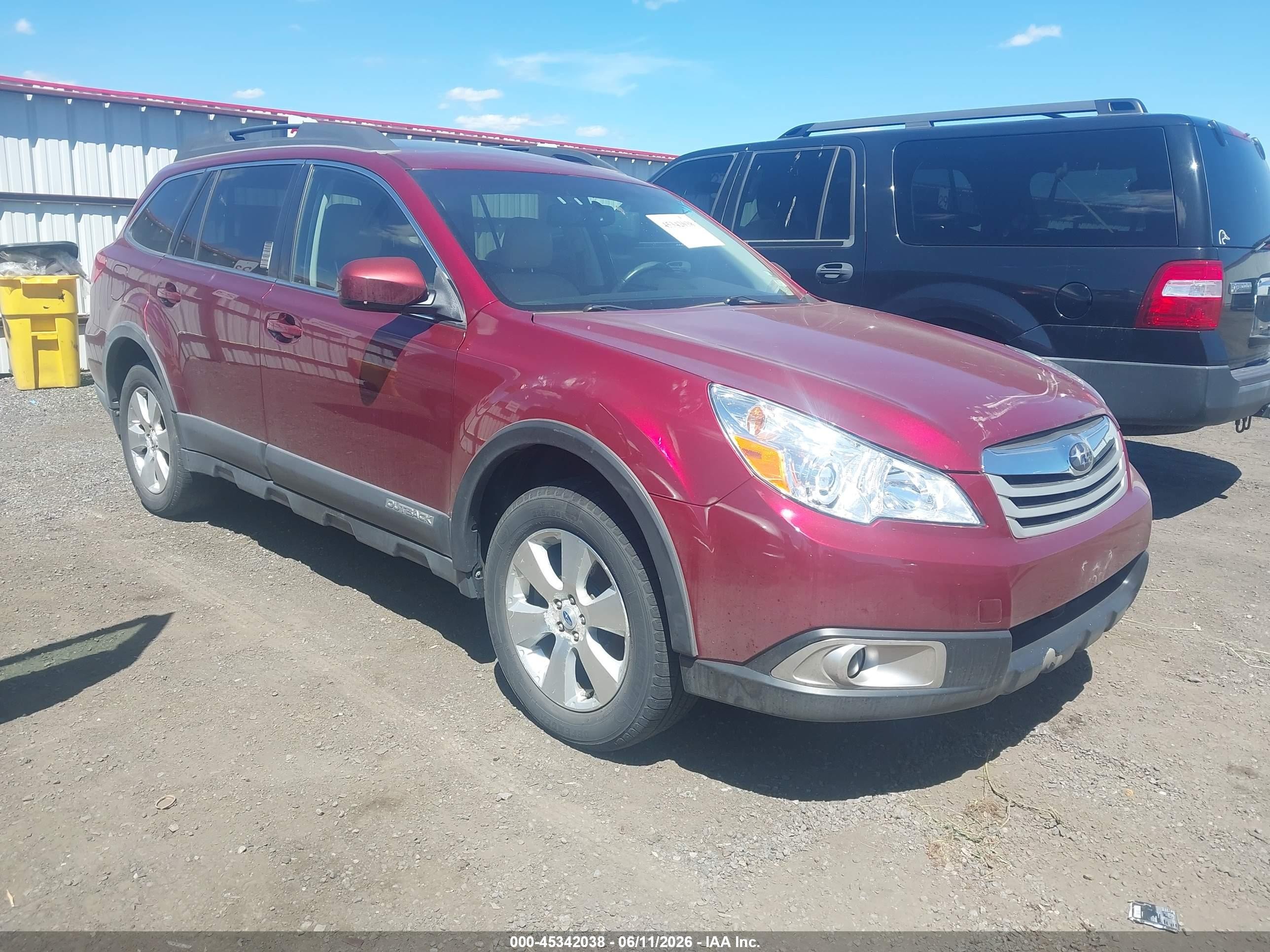 2012 Subaru Outback 3.6r Limited Red vin: 4S4BRDLC4C2258781