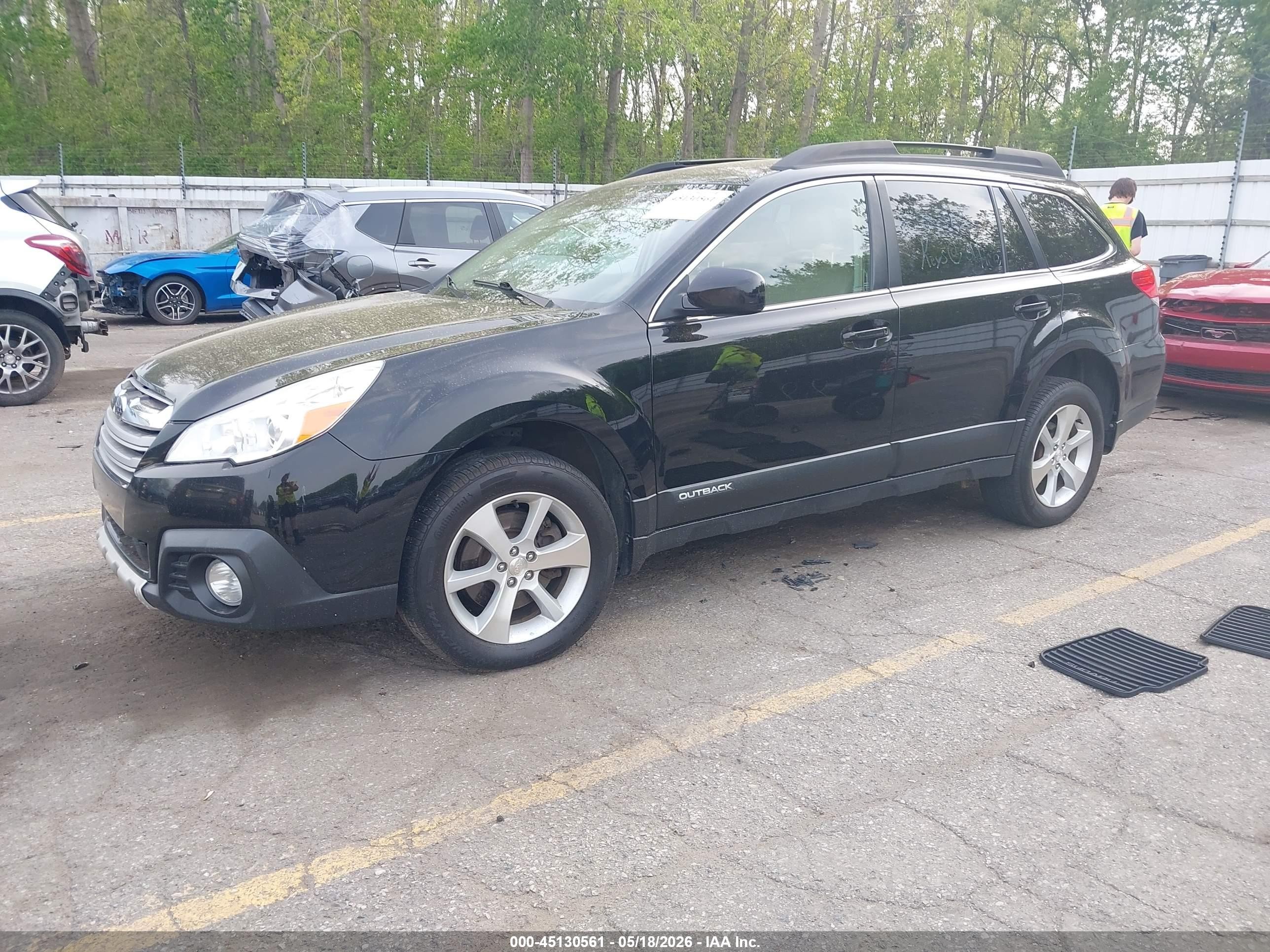 2014 Subaru Outback 3.6r Limited Черный vin: 4S4BRDLC4E2214685