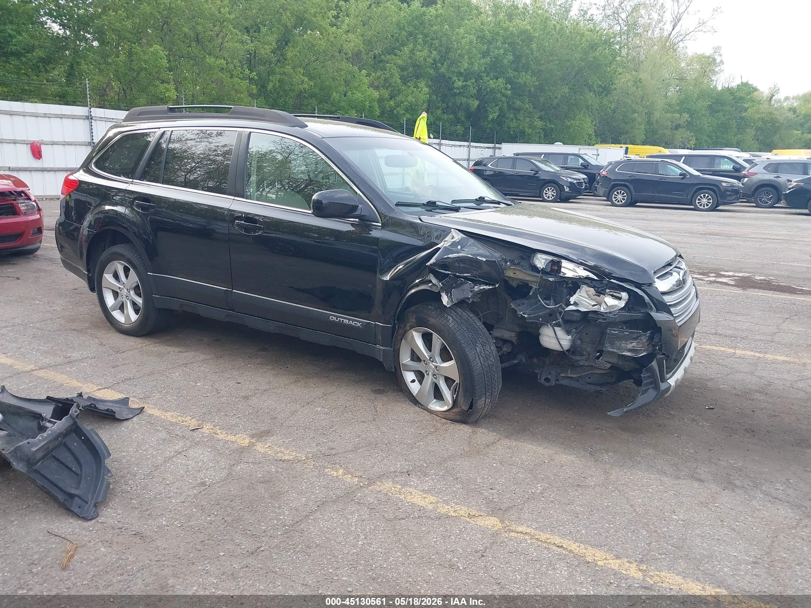 2014 Subaru Outback 3.6r Limited Черный vin: 4S4BRDLC4E2214685