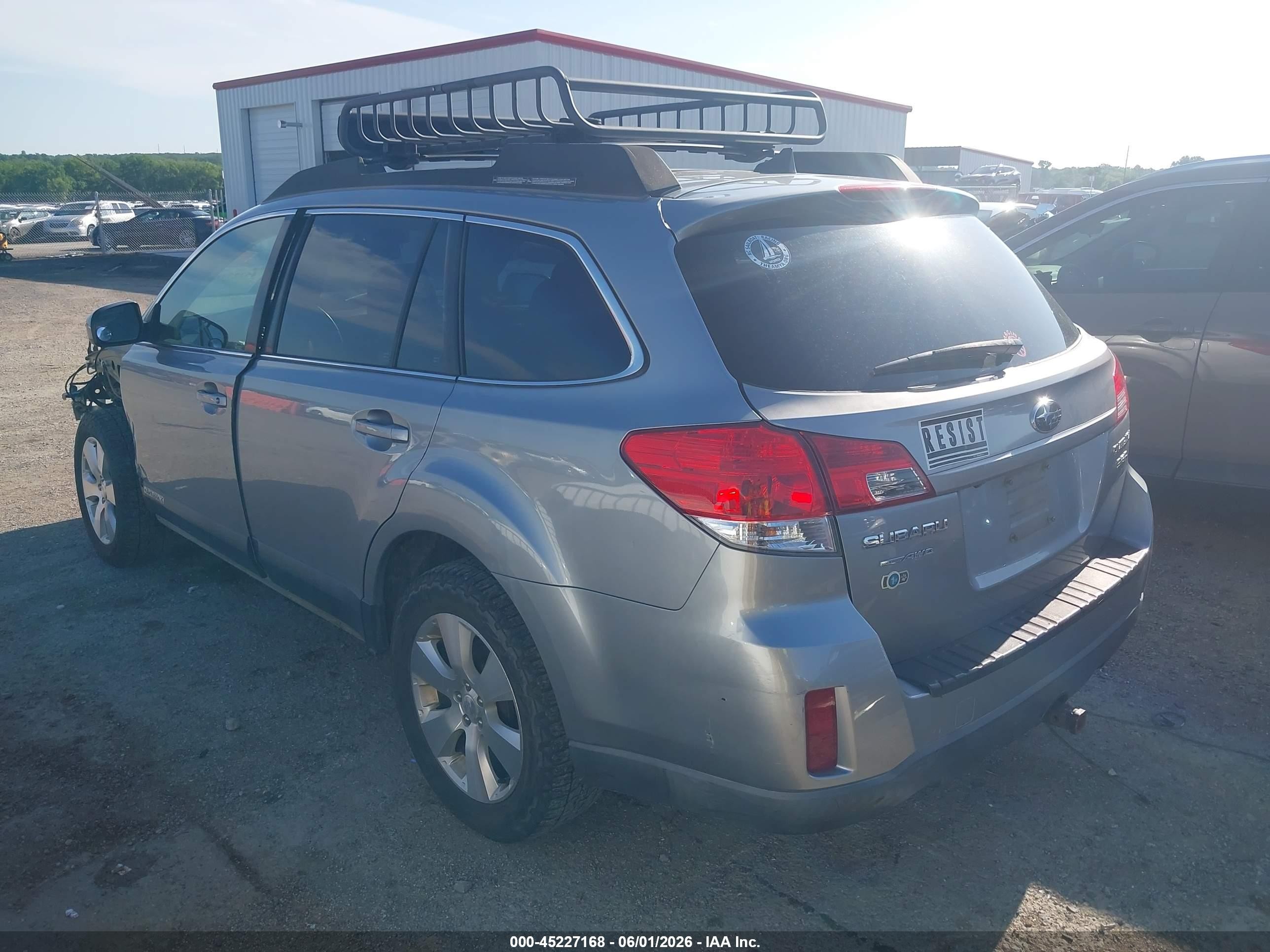 2011 Subaru Outback 3.6r Limited Gray vin: 4S4BRDLC5B2337374