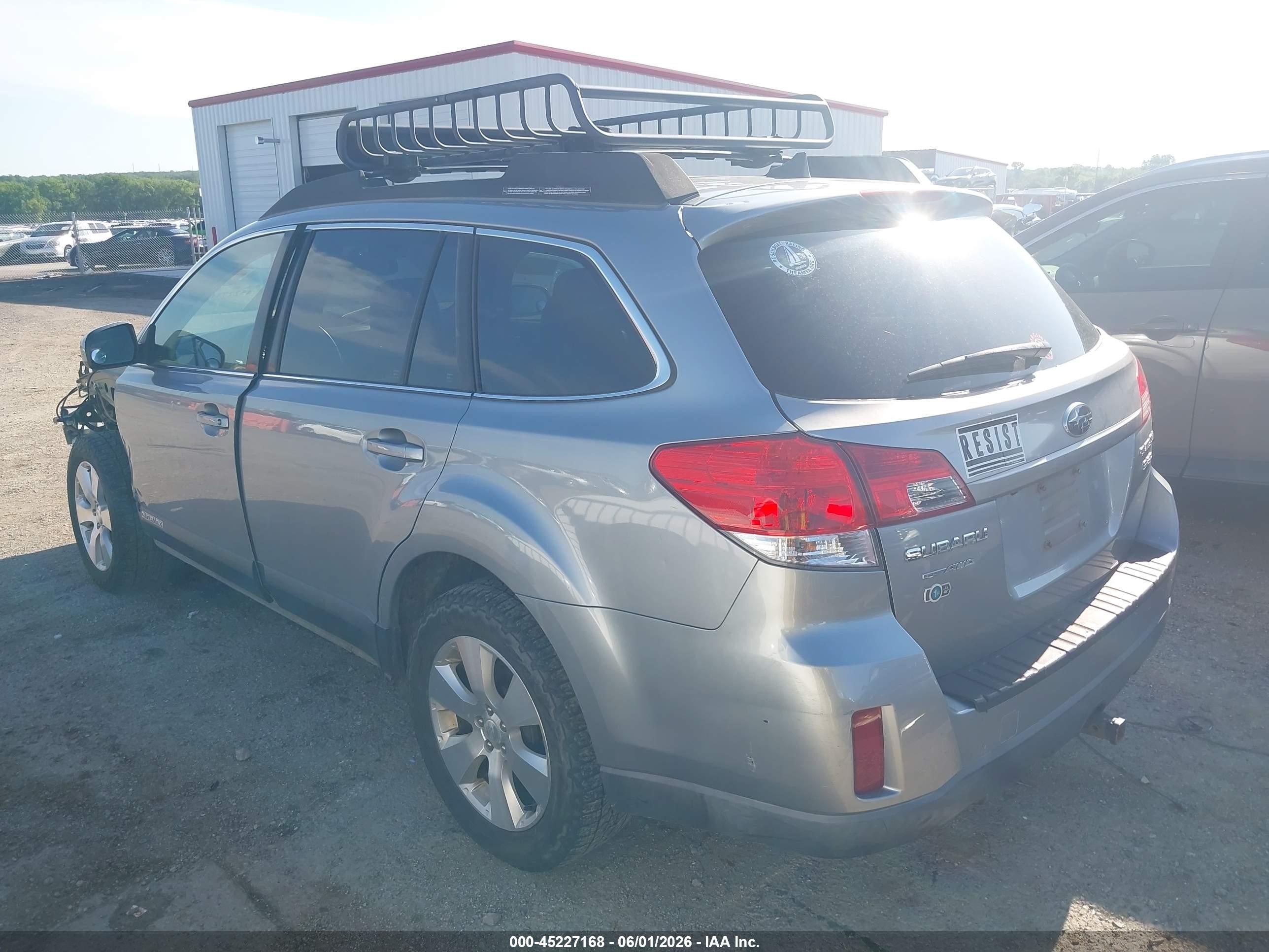 2011 Subaru Outback 3.6r Limited Gray vin: 4S4BRDLC5B2337374