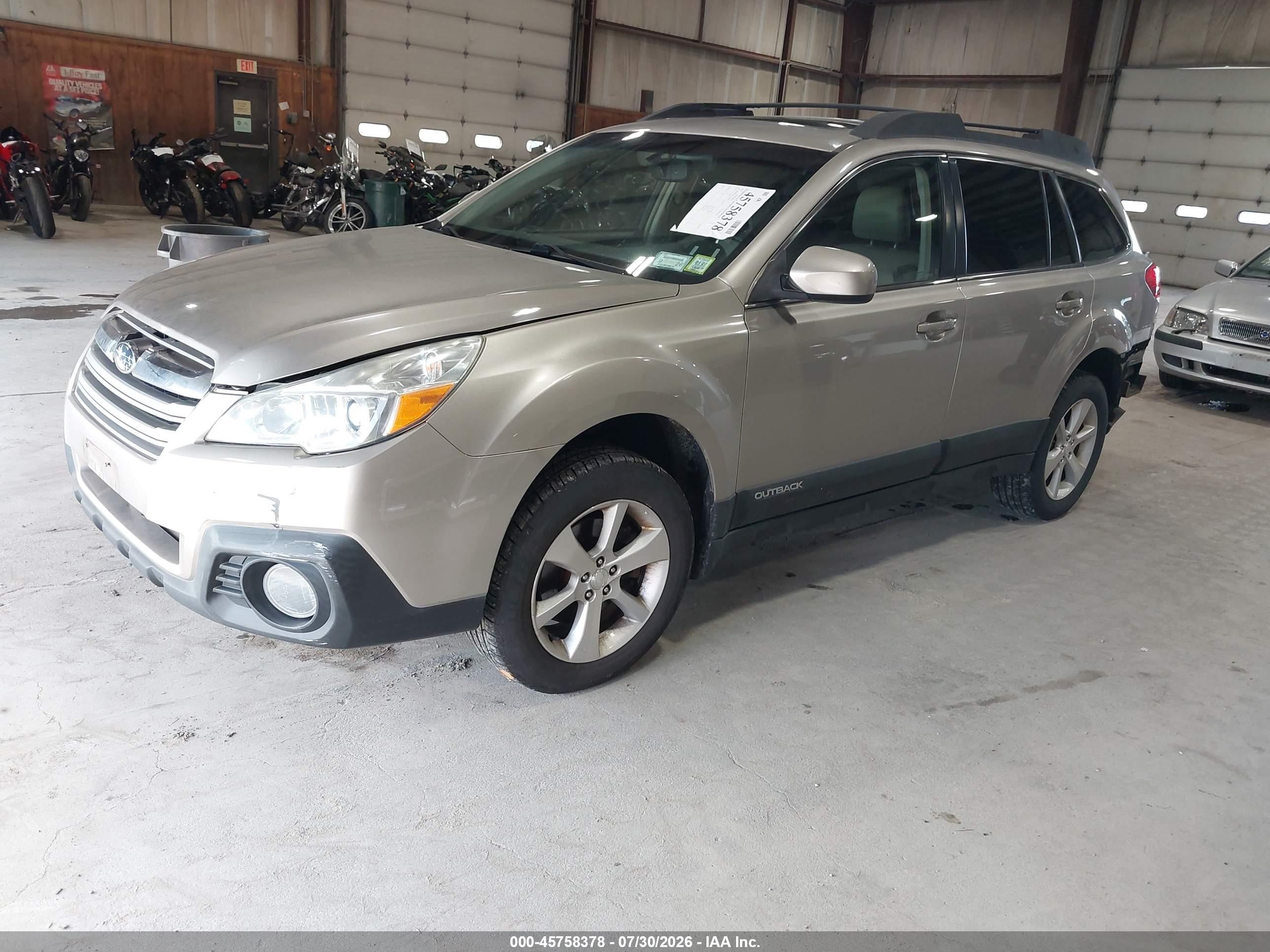 2014 Subaru Outback 3.6r Limited Gray vin: 4S4BRDLC5E2210287