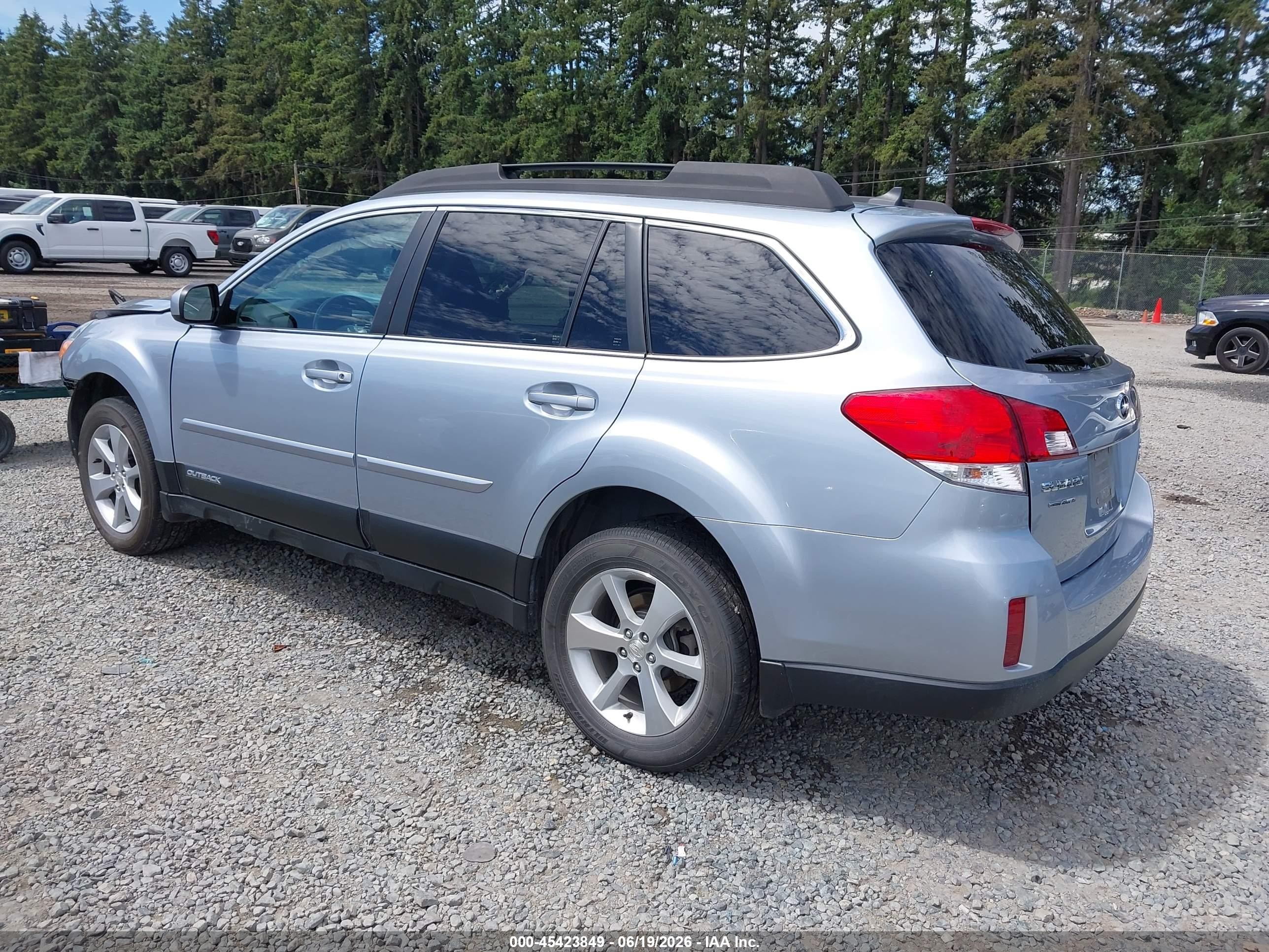 2014 Subaru Outback 3.6r Limited Light Blue vin: 4S4BRDLC5E2294384