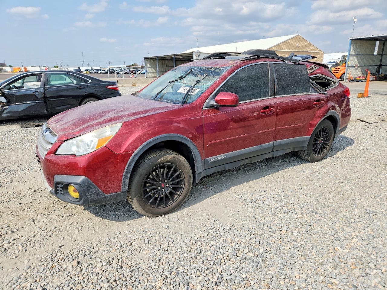 2014 Subaru Outback 3.6r Limited Red vin: 4S4BRDLC7E2274704