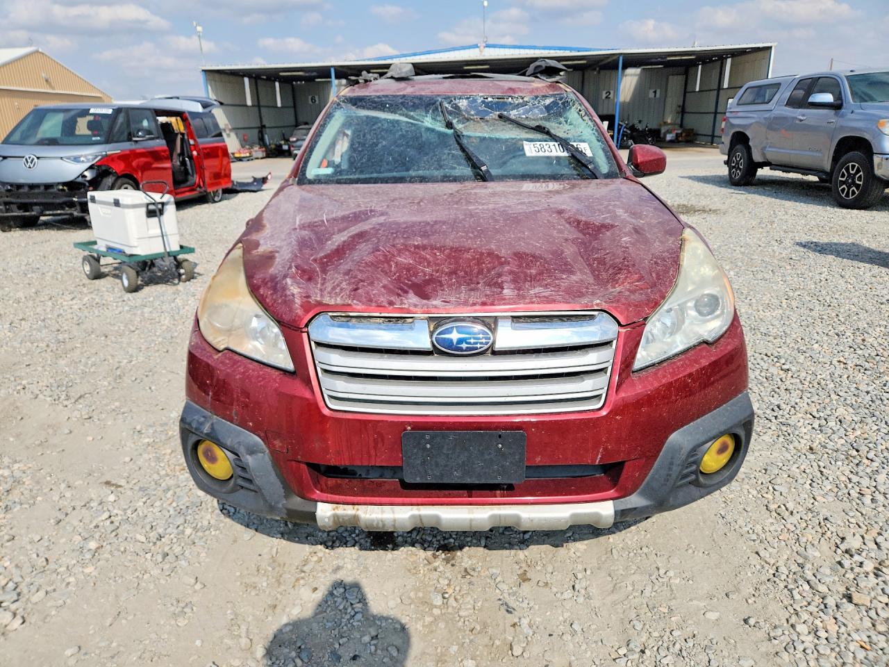 2014 Subaru Outback 3.6r Limited Red vin: 4S4BRDLC7E2274704