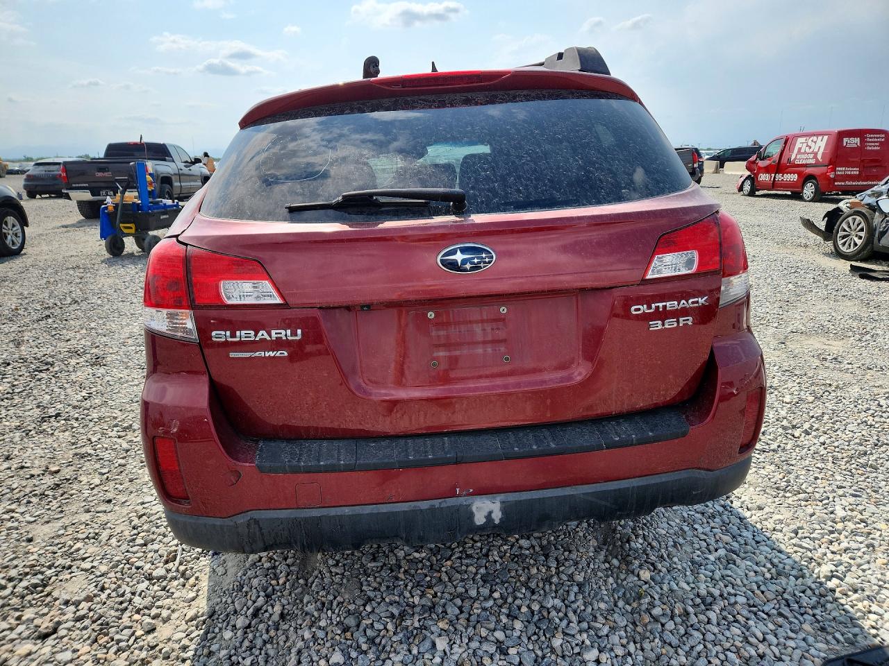 2014 Subaru Outback 3.6r Limited Red vin: 4S4BRDLC7E2274704