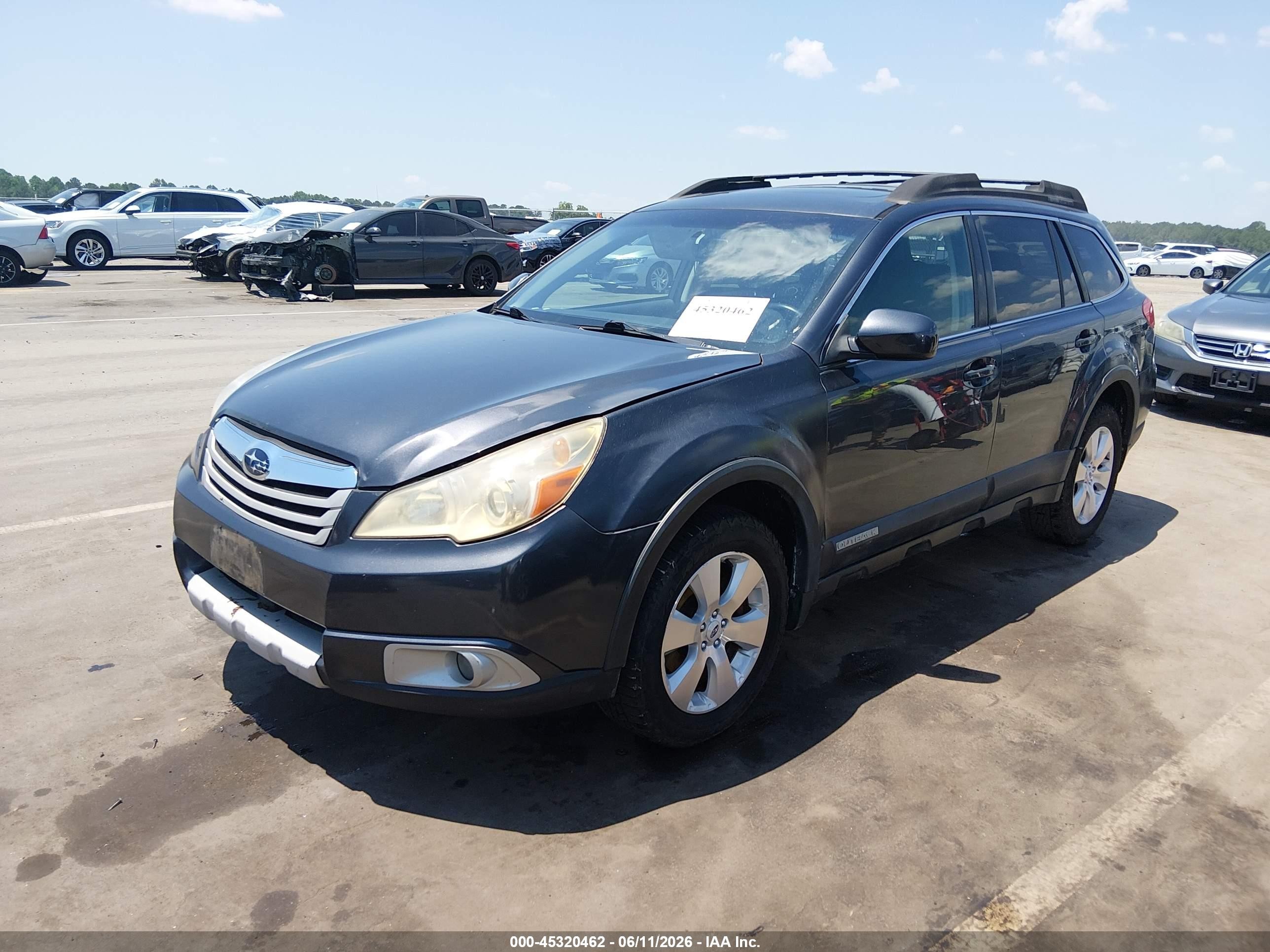 2011 Subaru Outback 3.6r Limited Серый vin: 4S4BRDLC9B2434299