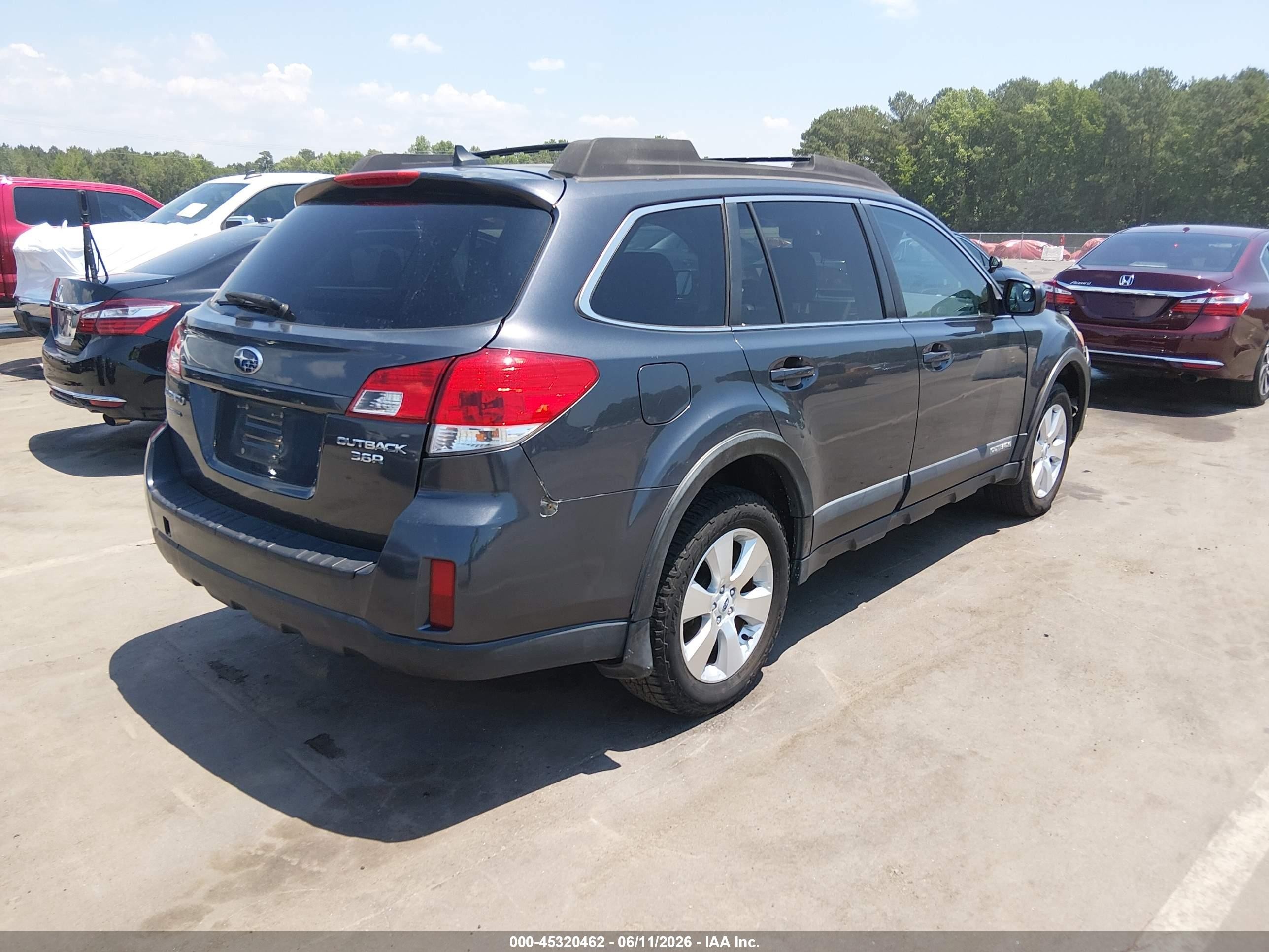 2011 Subaru Outback 3.6r Limited Серый vin: 4S4BRDLC9B2434299
