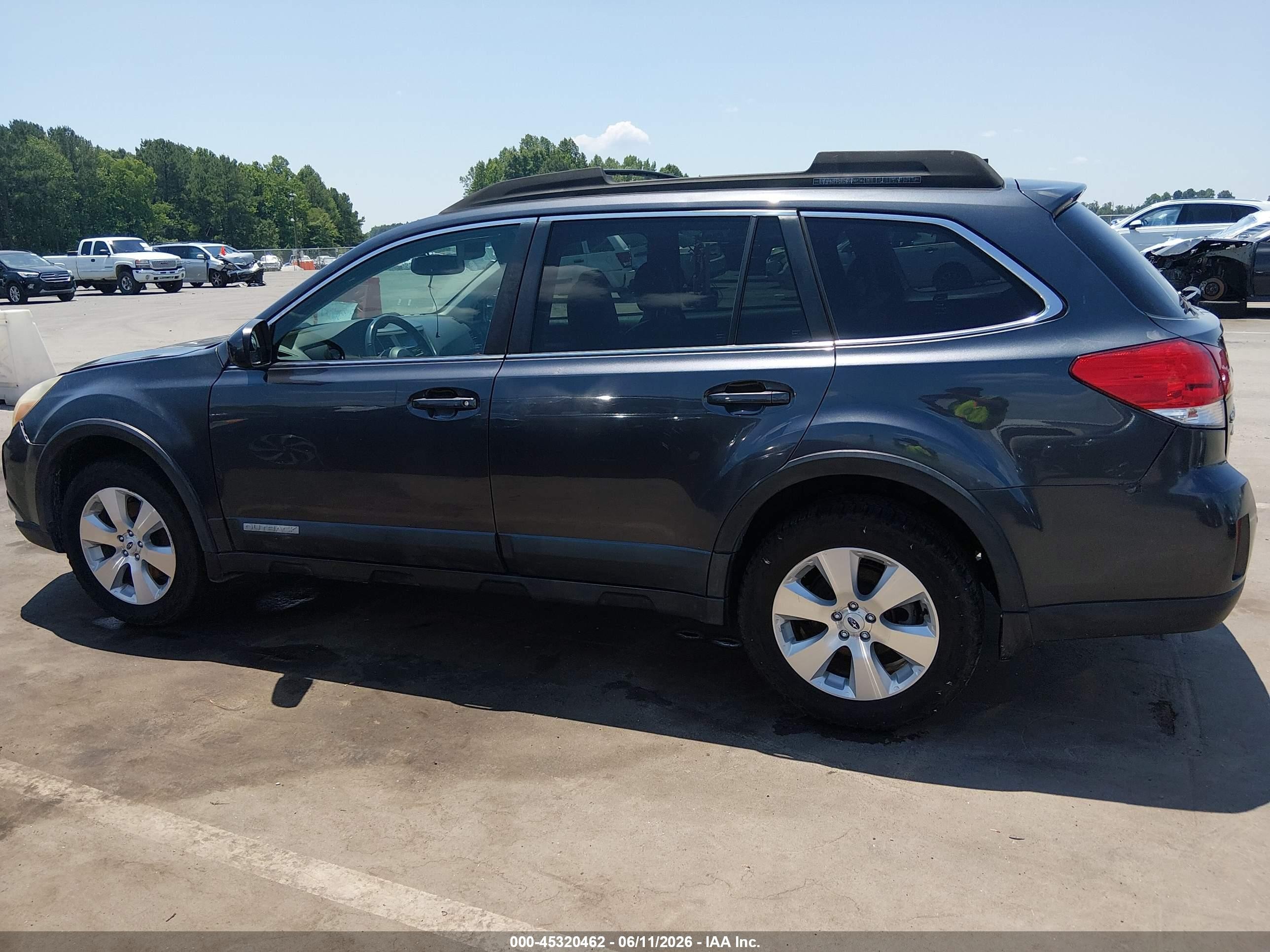 2011 Subaru Outback 3.6r Limited Серый vin: 4S4BRDLC9B2434299