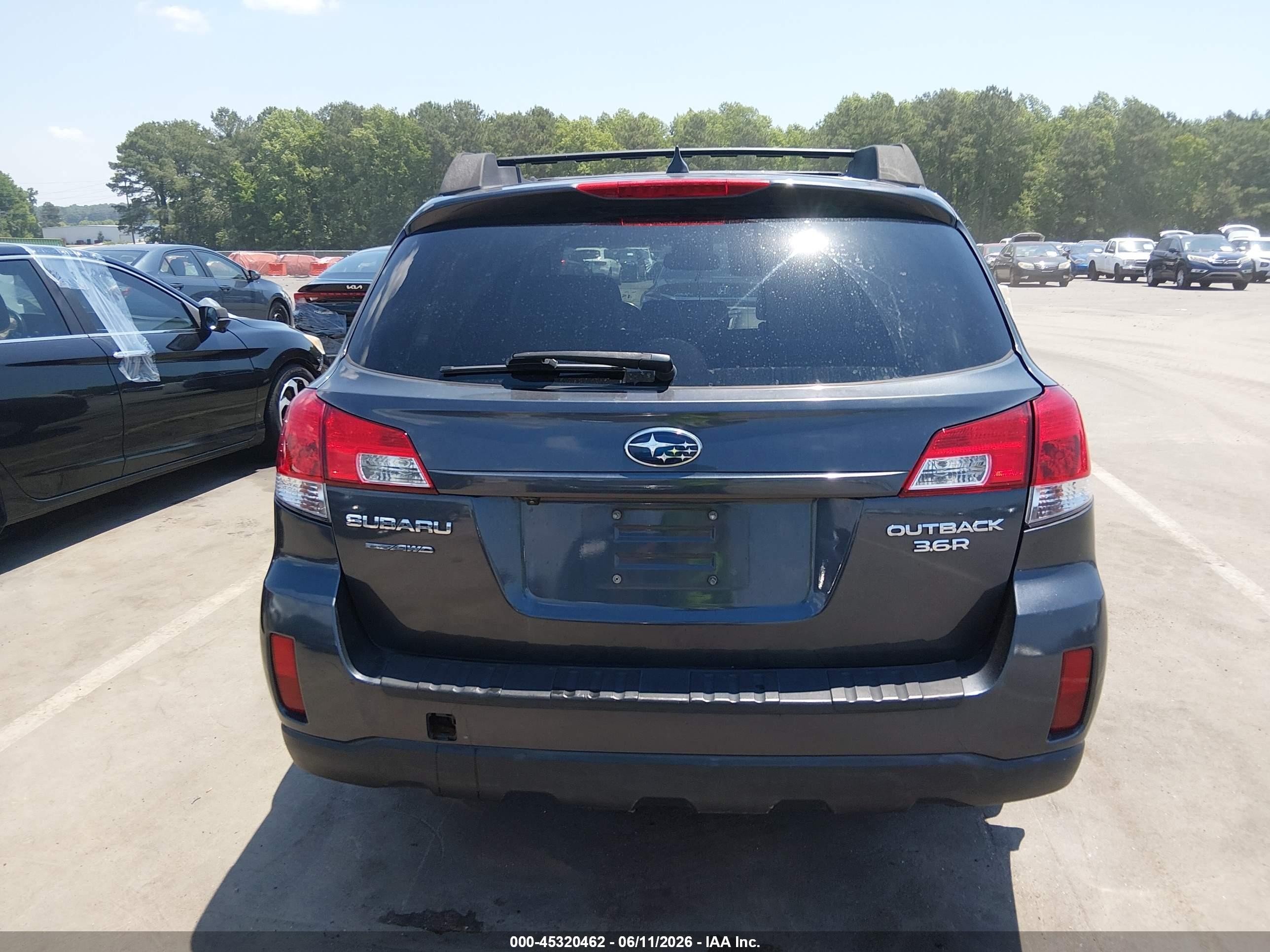 2011 Subaru Outback 3.6r Limited Серый vin: 4S4BRDLC9B2434299