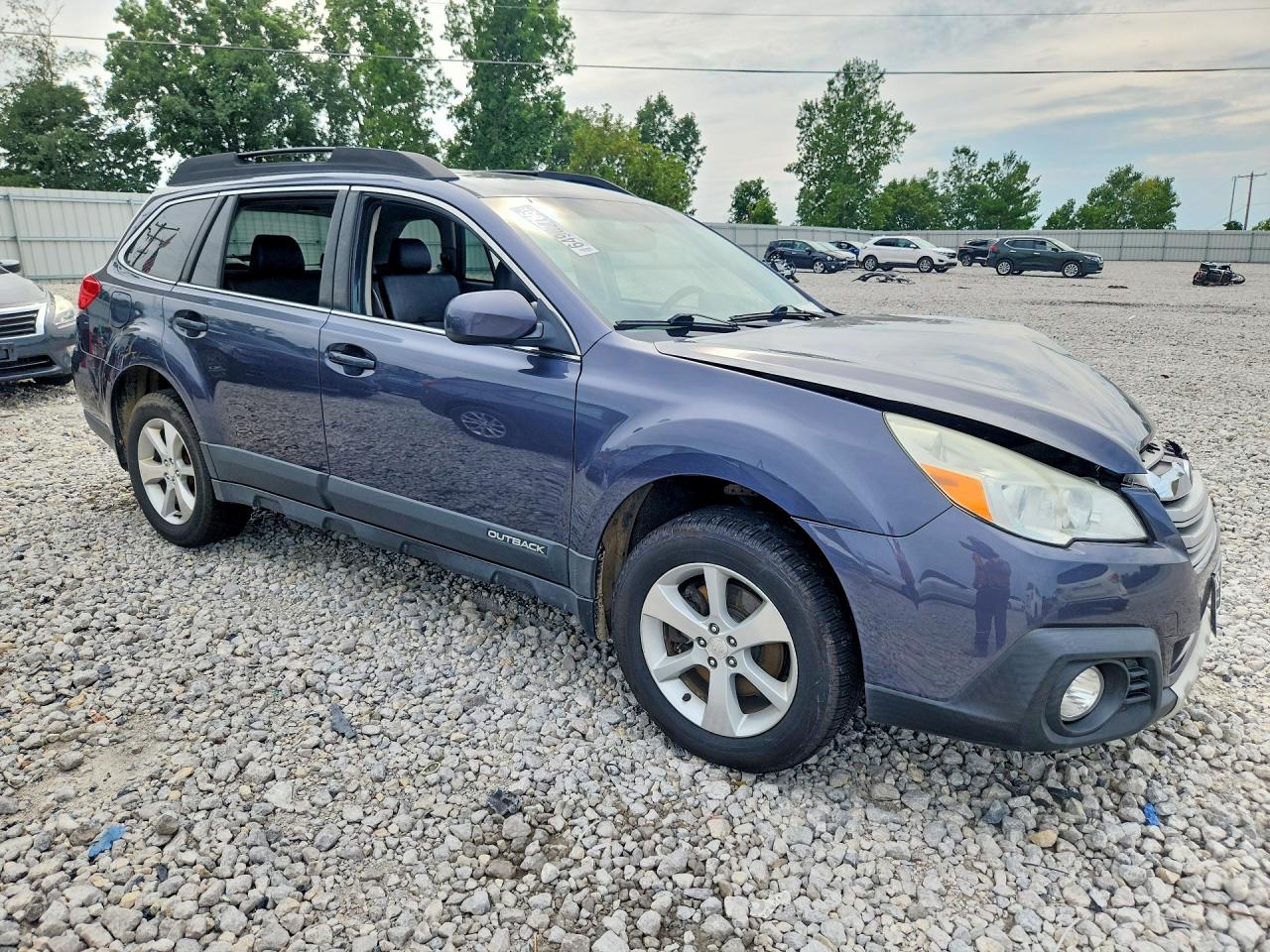 2014 Subaru Outback 3.6r Limited Blue vin: 4S4BRDLCXE2208356