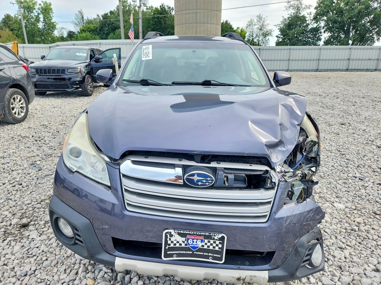 2014 Subaru Outback 3.6r Limited Blue vin: 4S4BRDLCXE2208356