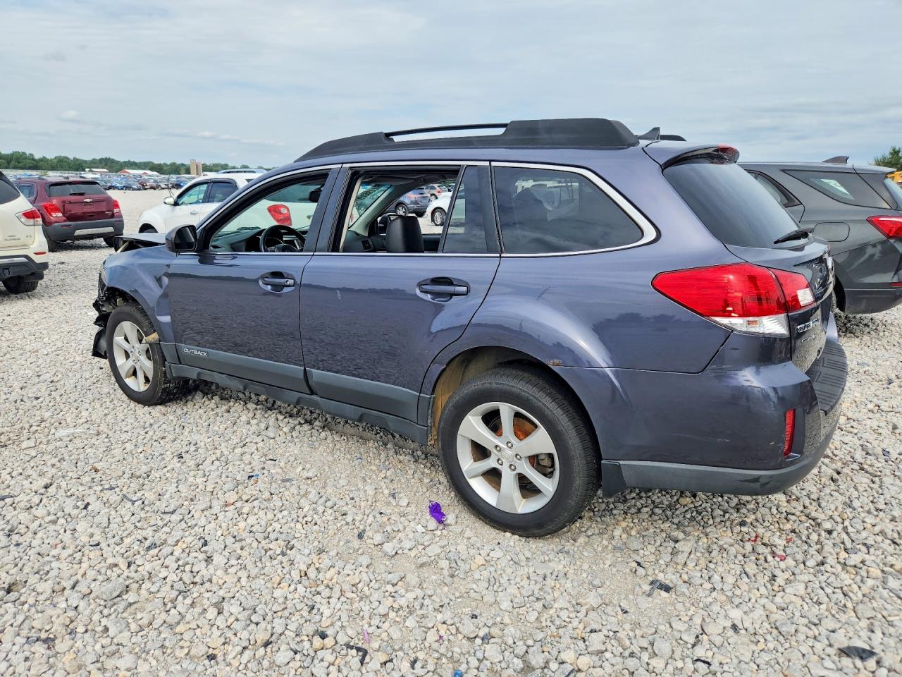 2014 Subaru Outback 3.6r Limited Blue vin: 4S4BRDLCXE2208356