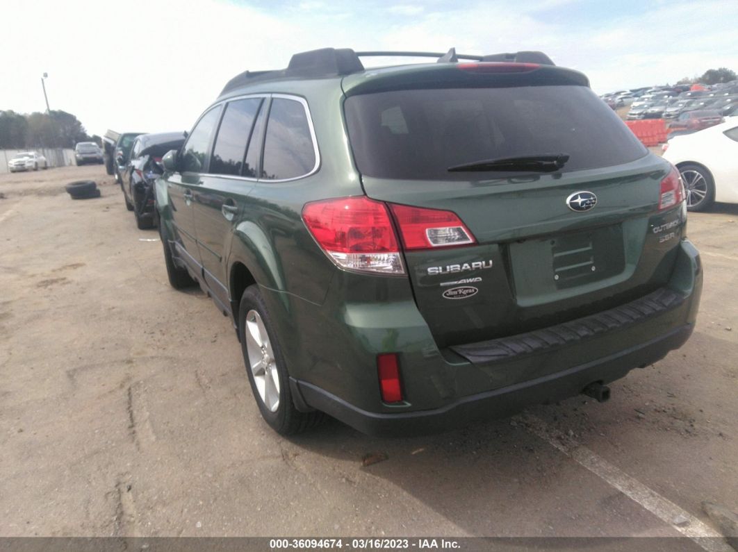 2014 Subaru Outback 3.6r Limited Green vin: 4S4BRDMC1E2266483