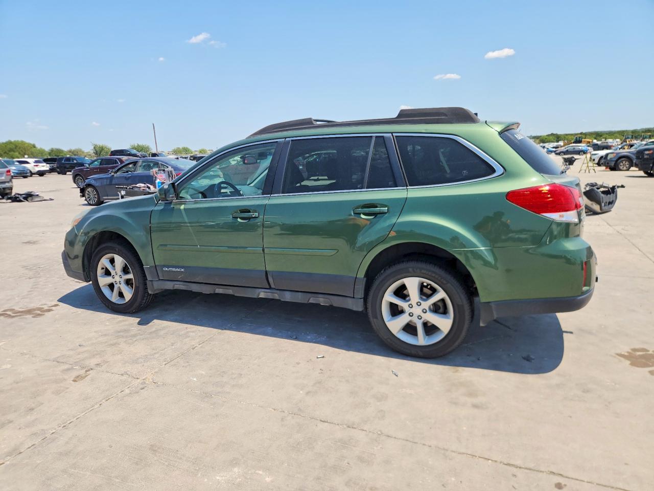 2014 Subaru Outback 3.6r Limited Green vin: 4S4BRDMC1E2266483