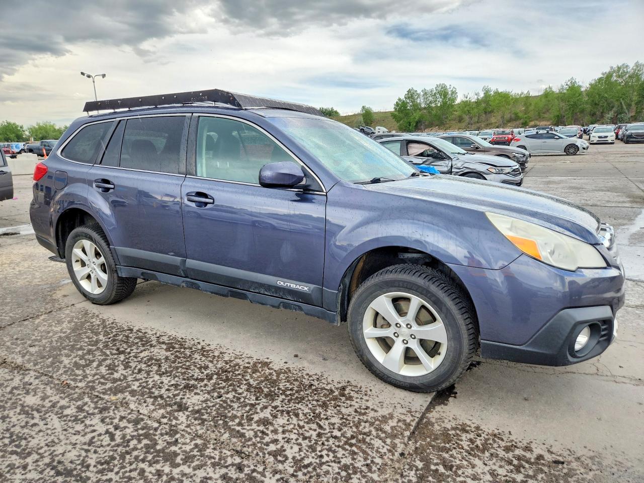 2014 Subaru Outback 3.6r Limited Blue vin: 4S4BRDMC3E2279512