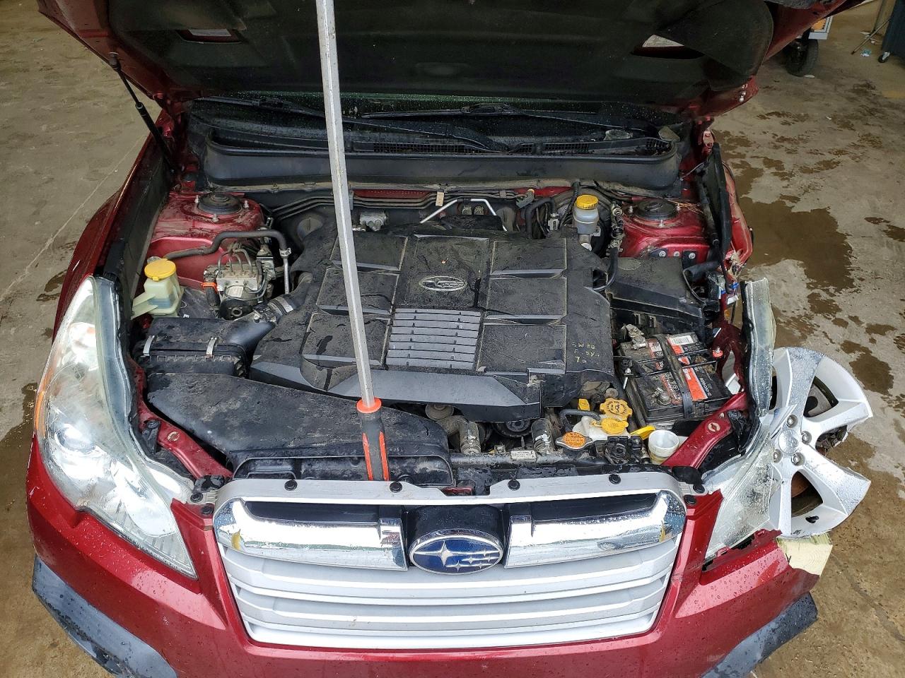 2013 Subaru Outback 3.6r Limited Burgundy vin: 4S4BRDPC0D2299789
