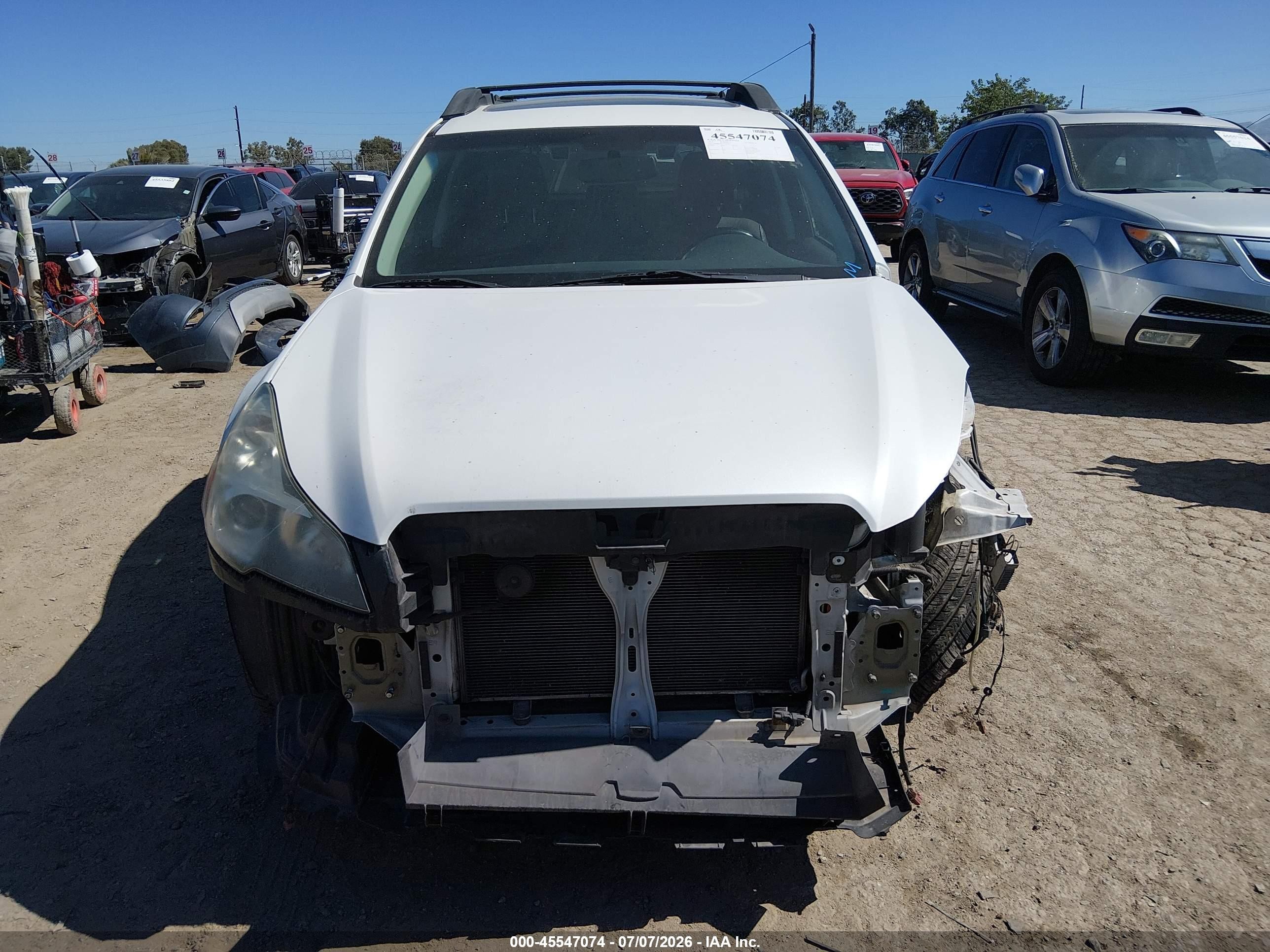 2014 Subaru Outback 3.6r Limited White vin: 4S4BRDPC4E2273004