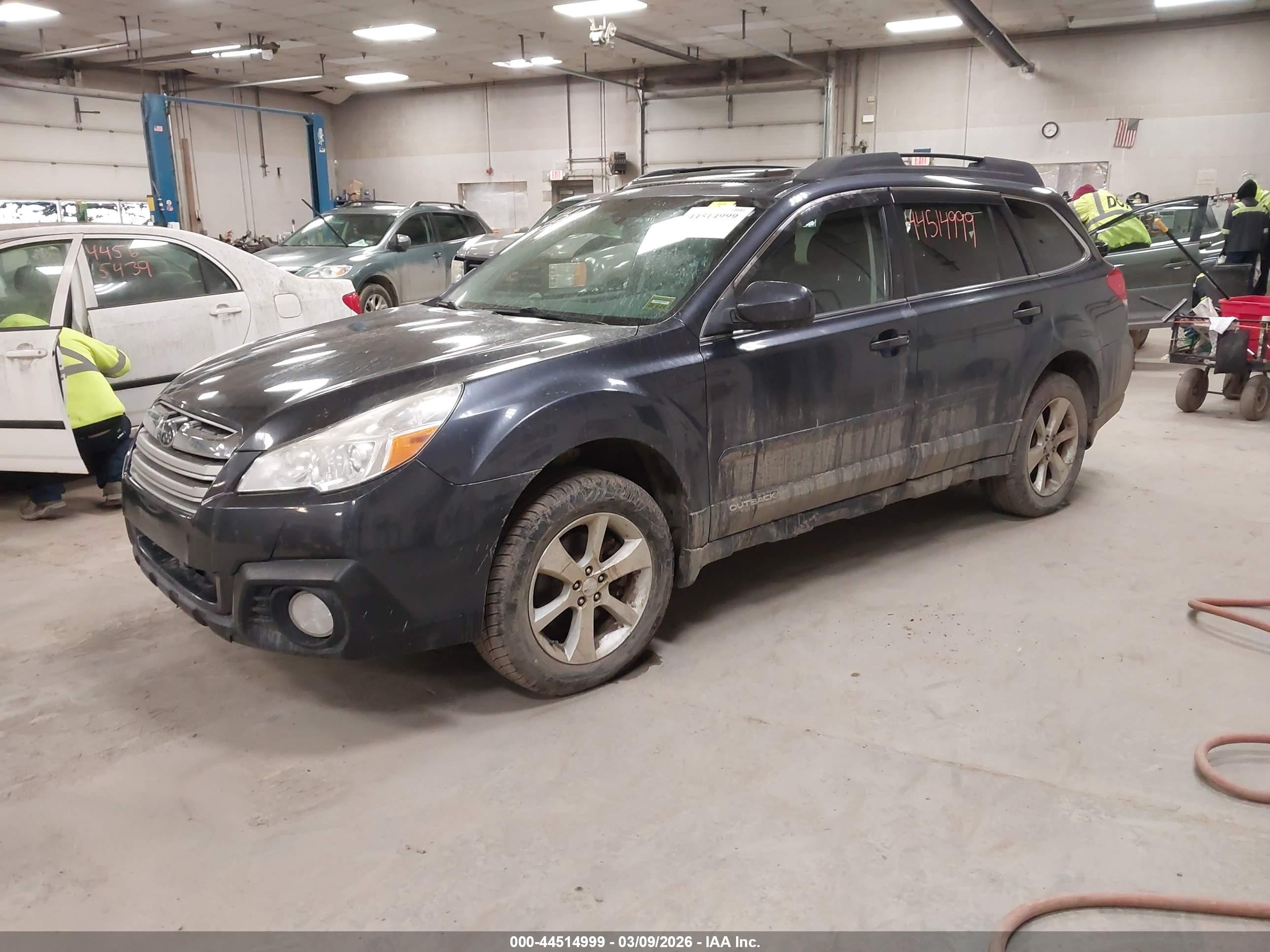 2013 Subaru Outback 3.6r Limited Blue vin: 4S4BRDPC6D2214261