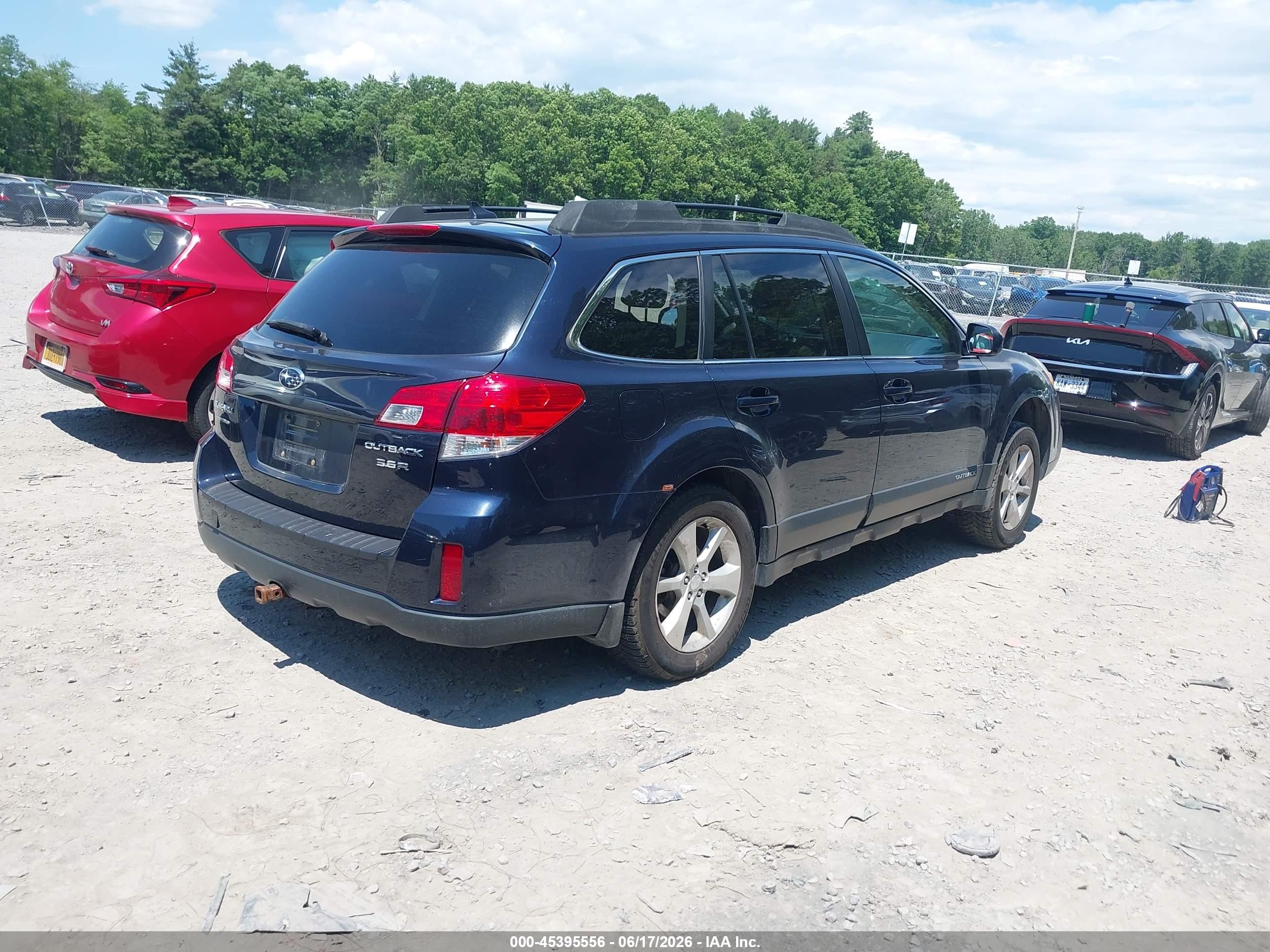 2013 Subaru Outback 3.6r Limited Blue vin: 4S4BRDPC7D2305961