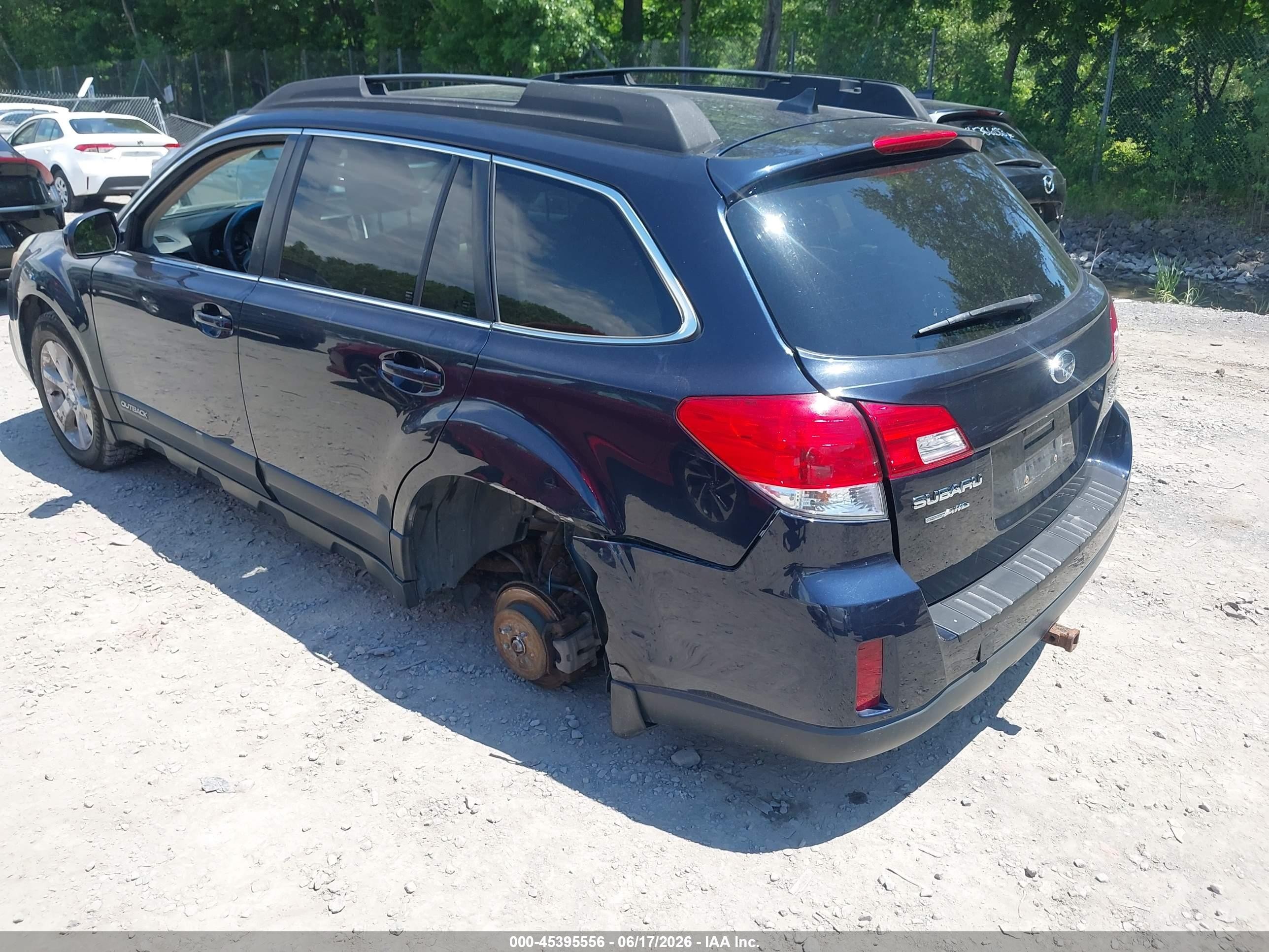 2013 Subaru Outback 3.6r Limited Blue vin: 4S4BRDPC7D2305961