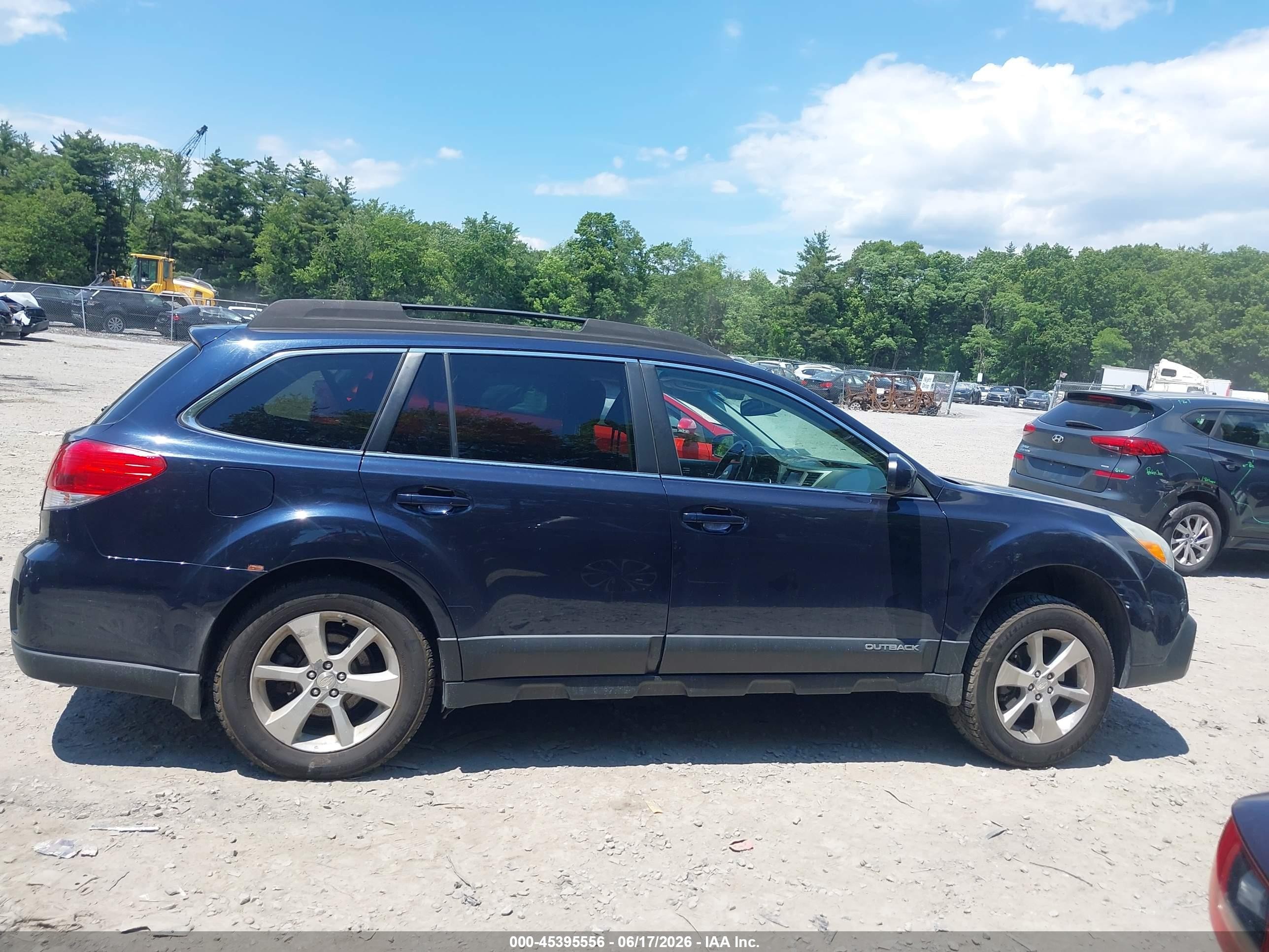 2013 Subaru Outback 3.6r Limited Blue vin: 4S4BRDPC7D2305961