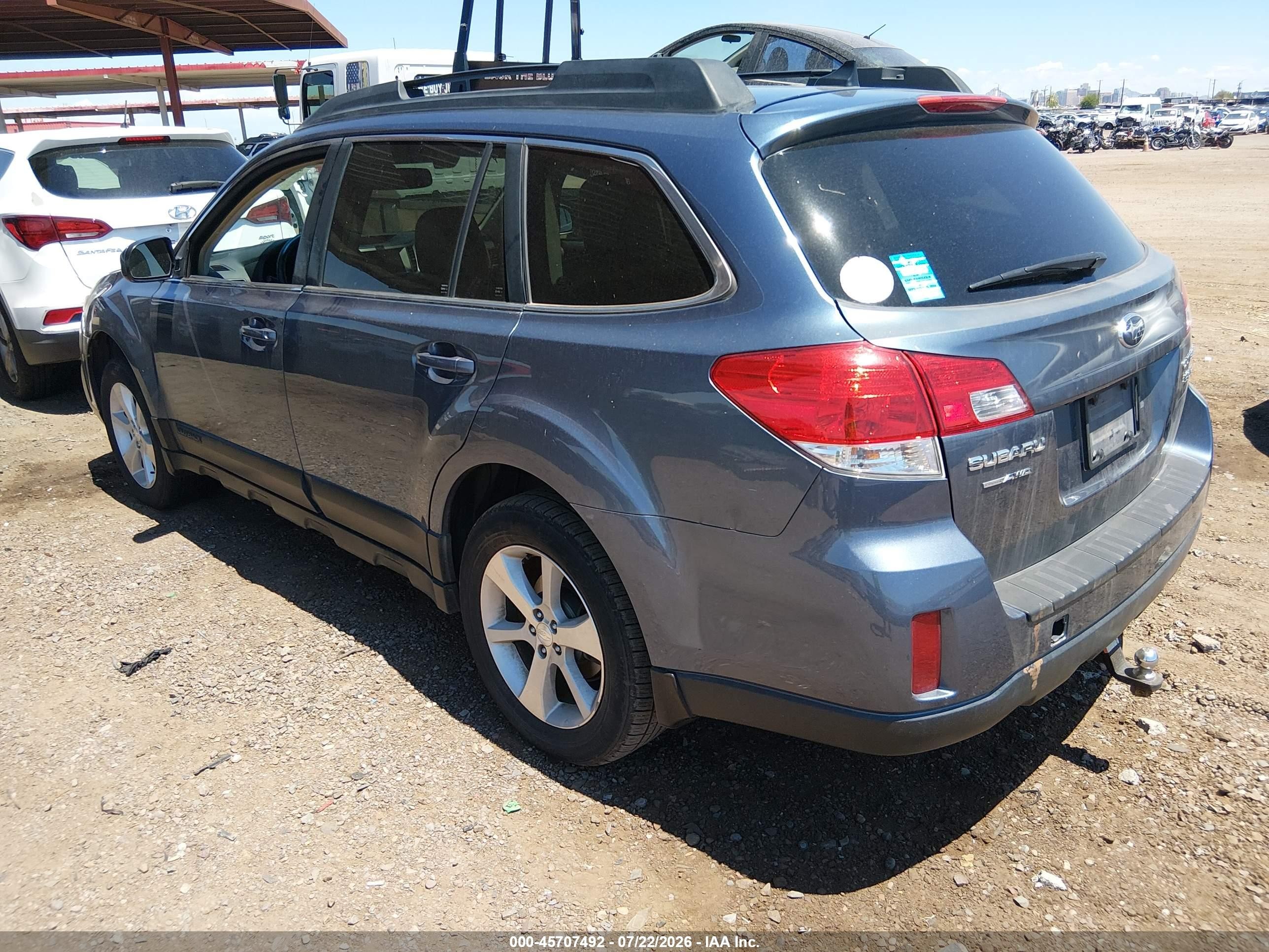 2013 Subaru Outback 3.6r Limited Blue vin: 4S4BRDPC7D2316359