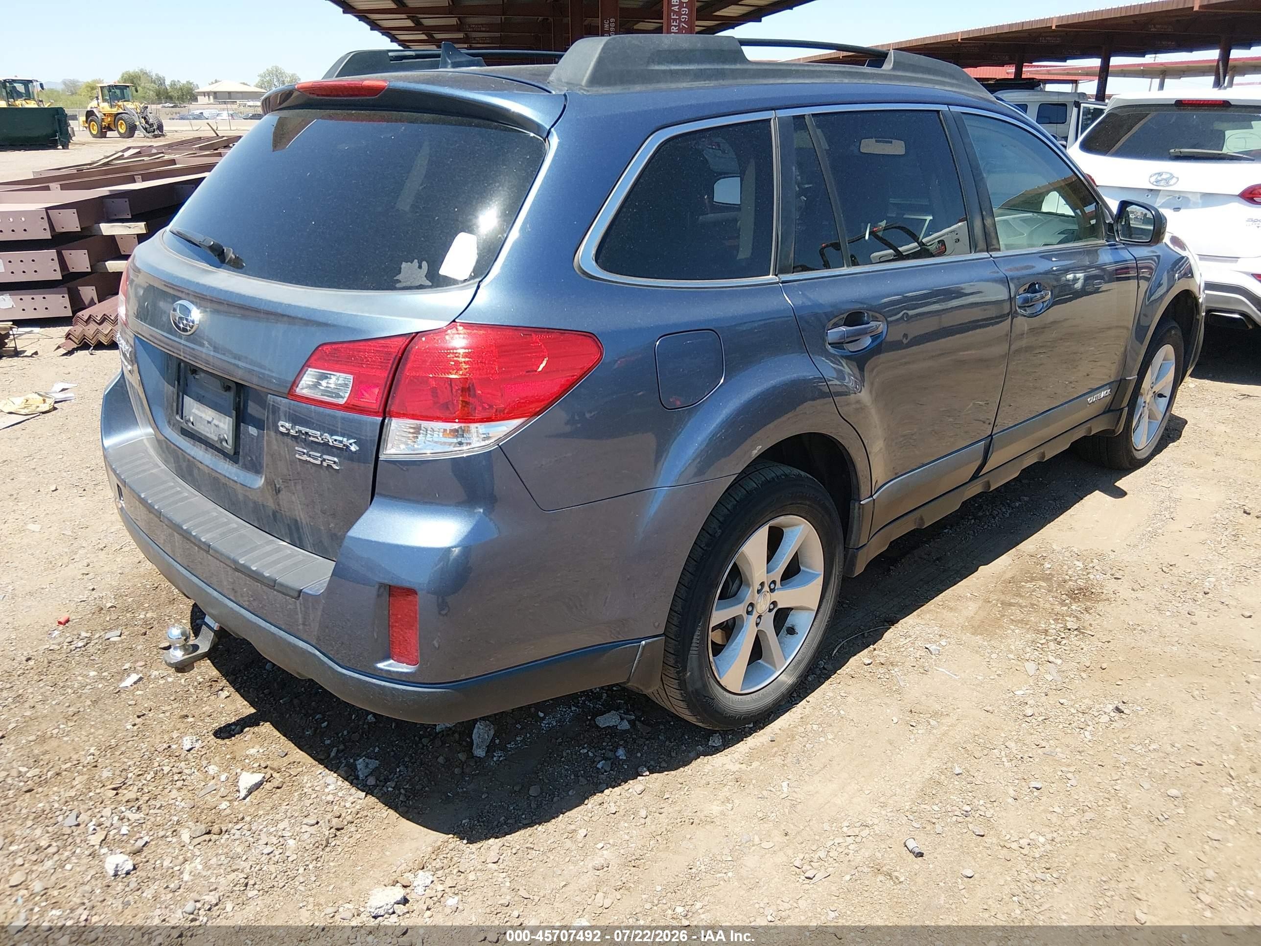 2013 Subaru Outback 3.6r Limited Blue vin: 4S4BRDPC7D2316359
