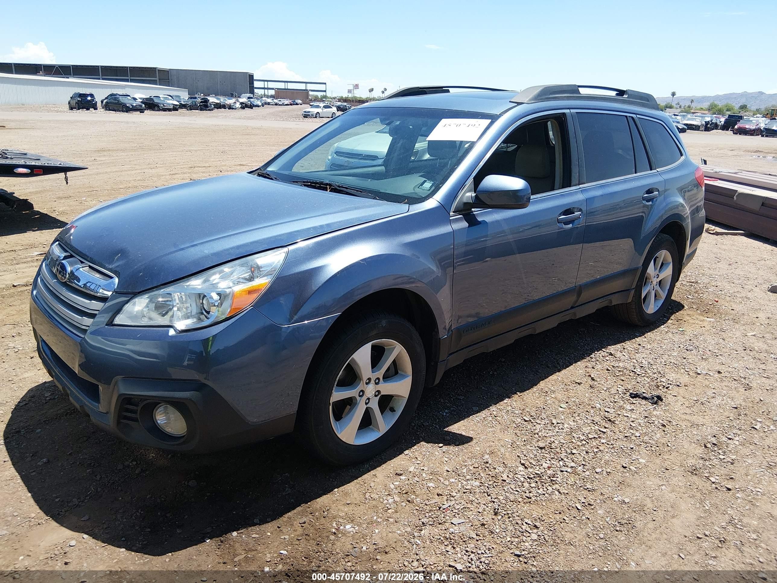 2013 Subaru Outback 3.6r Limited Blue vin: 4S4BRDPC7D2316359