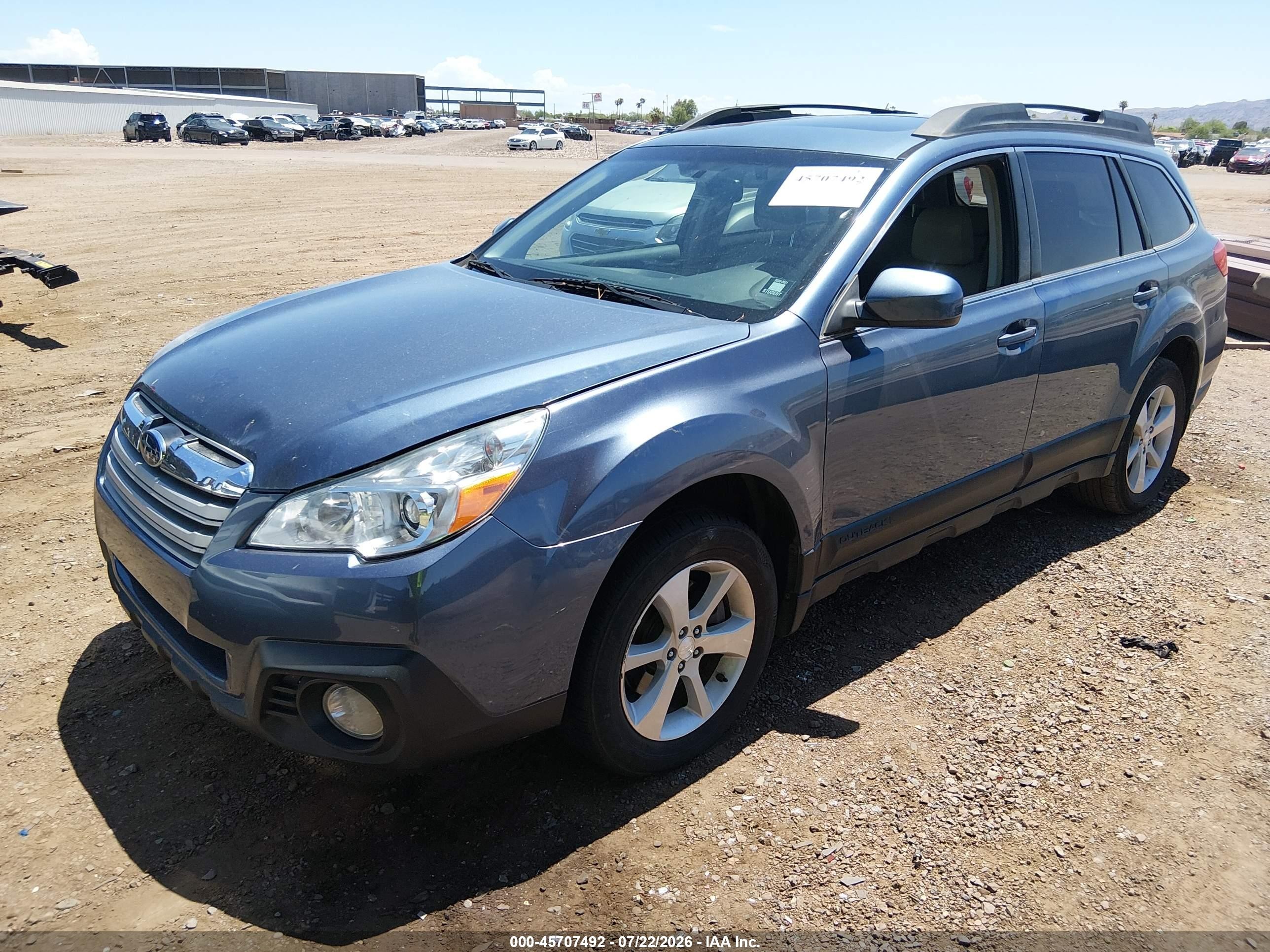 2013 Subaru Outback 3.6r Limited Blue vin: 4S4BRDPC7D2316359