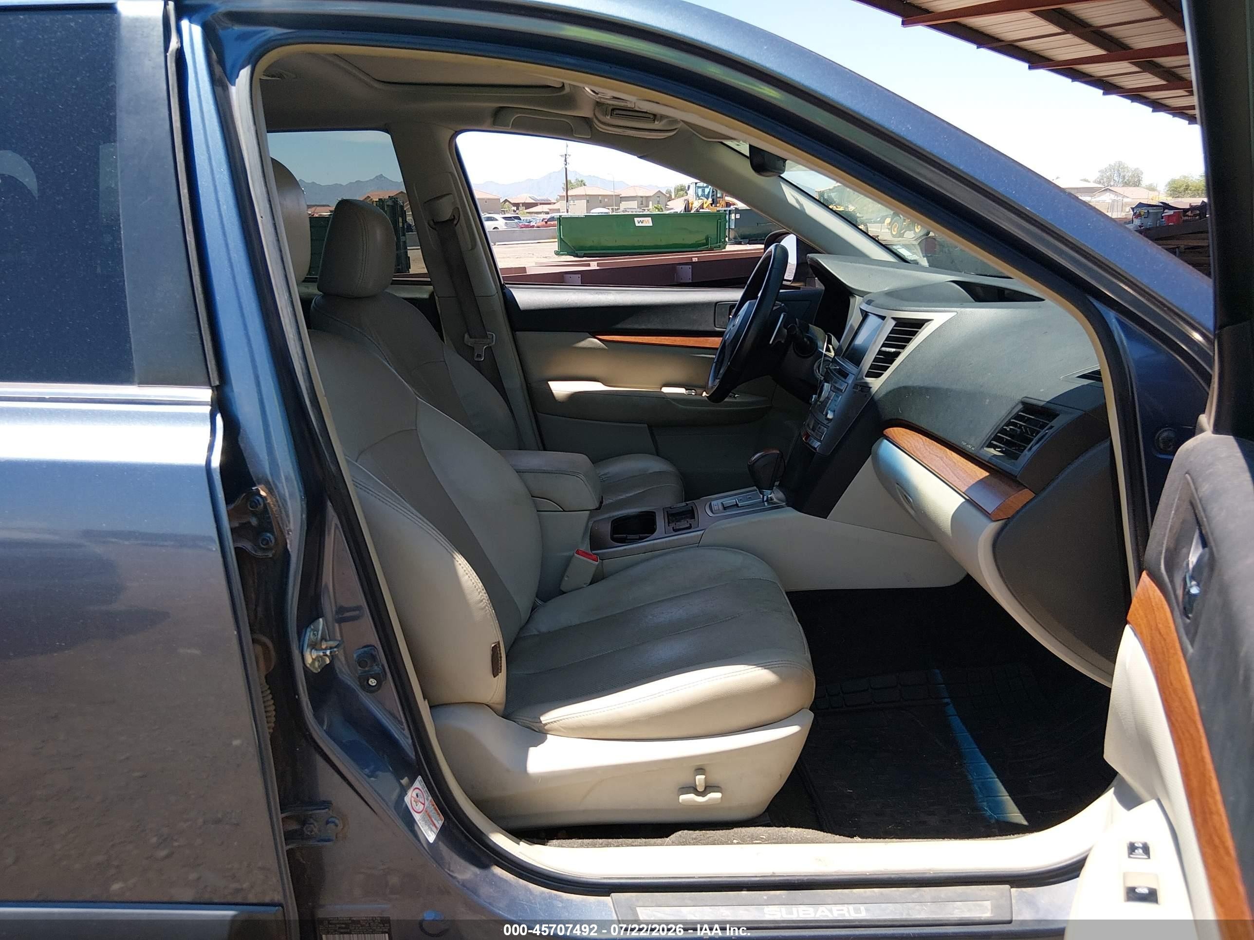 2013 Subaru Outback 3.6r Limited Blue vin: 4S4BRDPC7D2316359