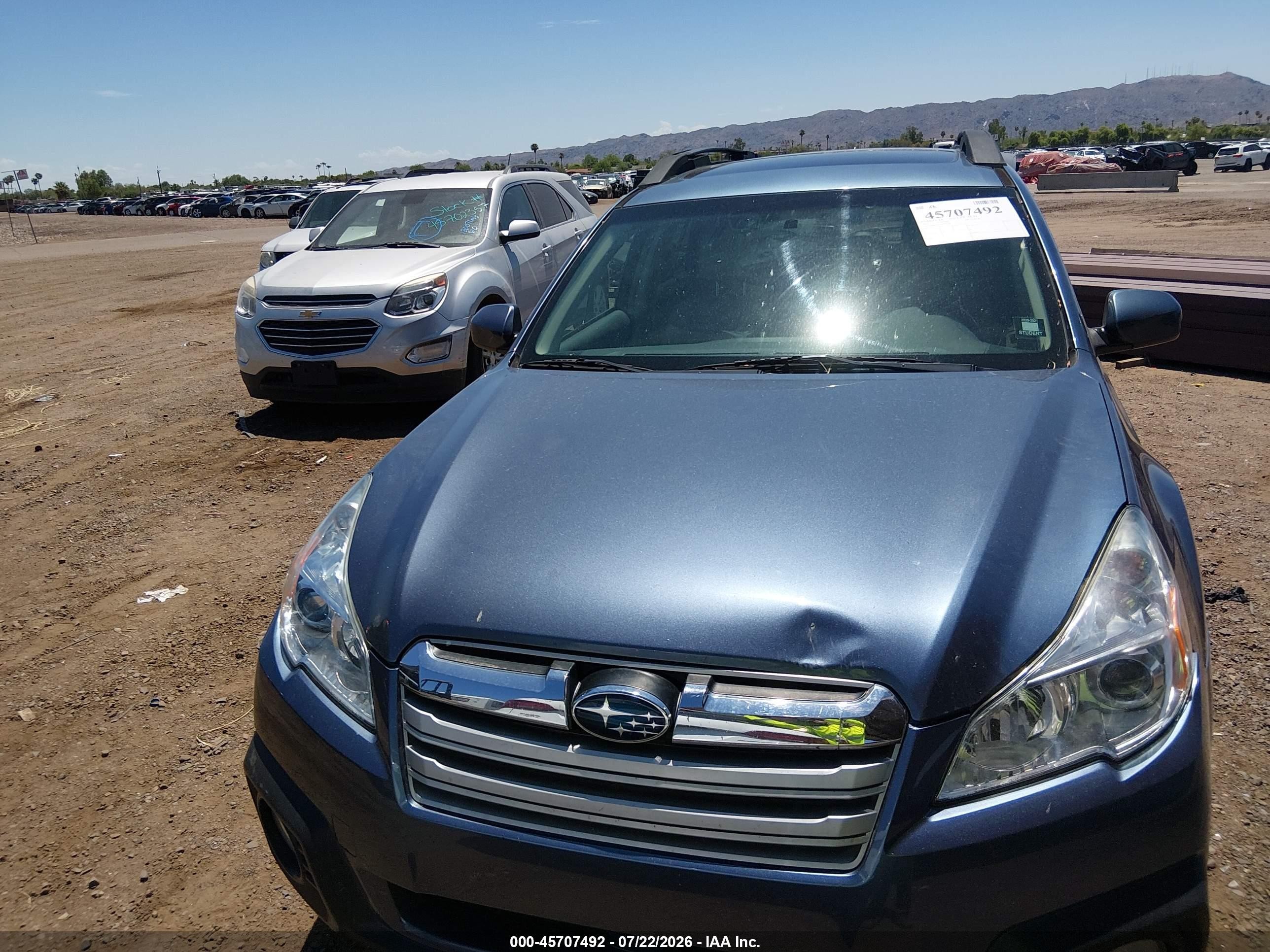 2013 Subaru Outback 3.6r Limited Blue vin: 4S4BRDPC7D2316359