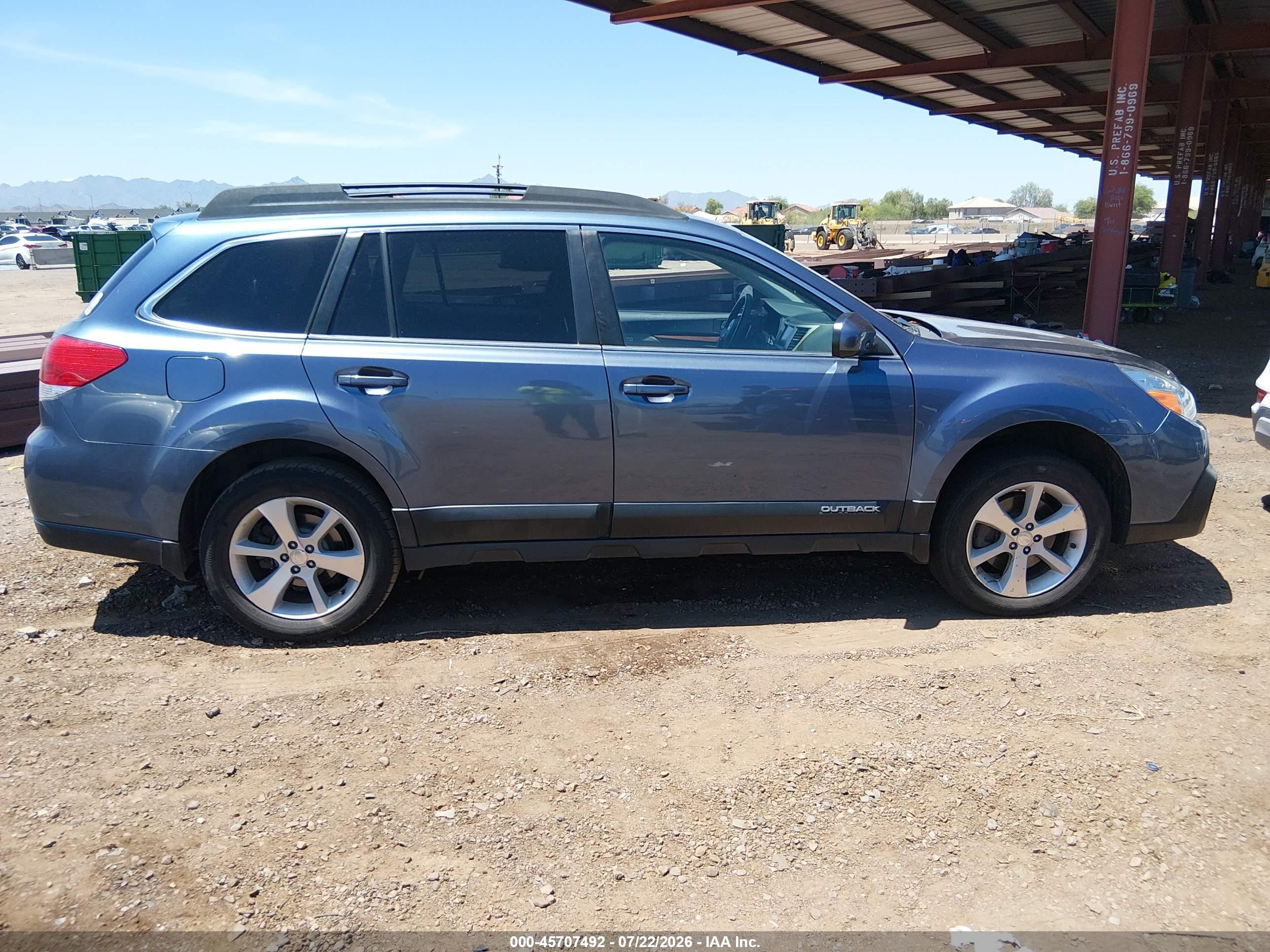 2013 Subaru Outback 3.6r Limited Blue vin: 4S4BRDPC7D2316359
