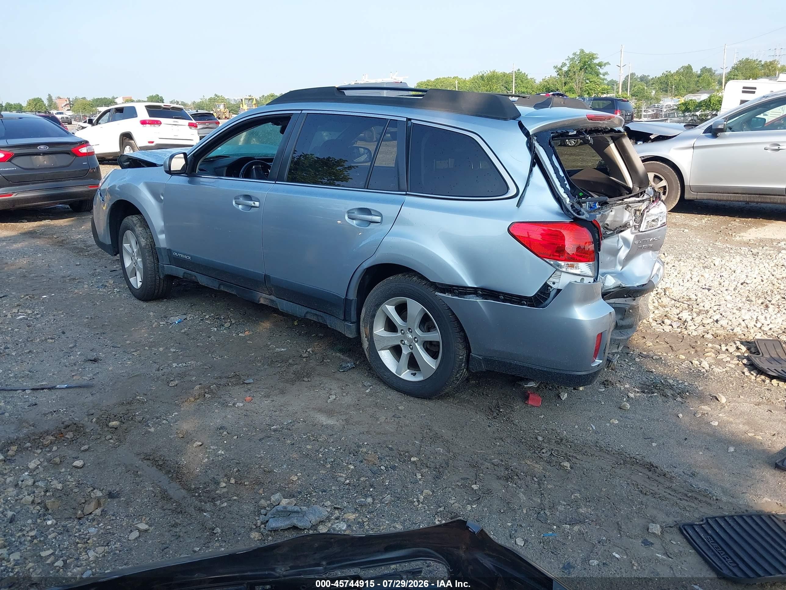 2013 Subaru Outback 3.6r Limited Серый vin: 4S4BRDPC8D2314300