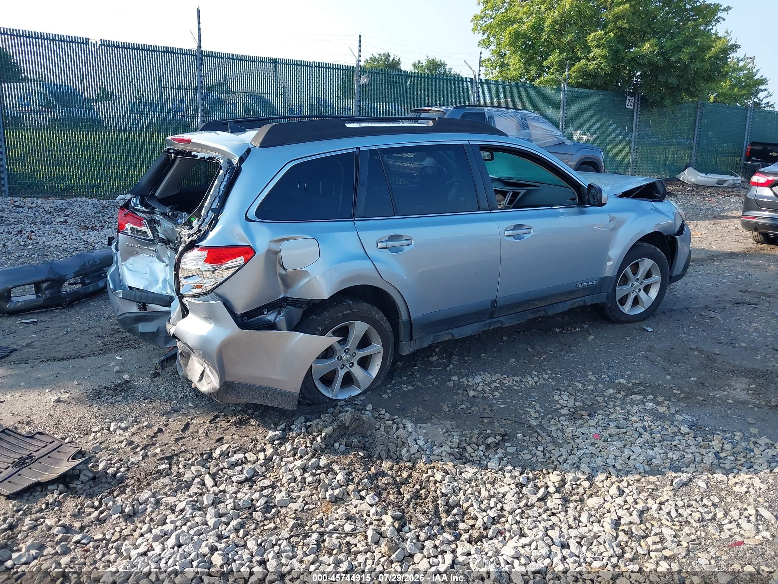 2013 Subaru Outback 3.6r Limited Серый vin: 4S4BRDPC8D2314300