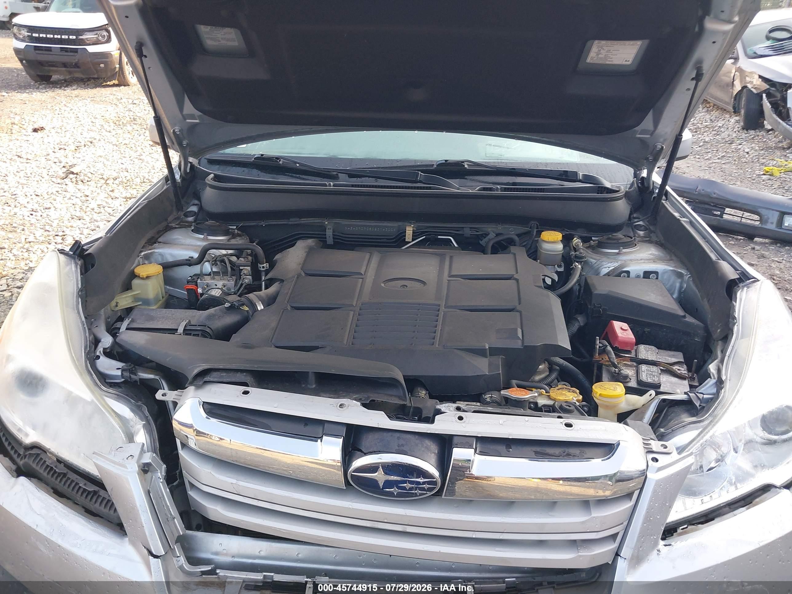 2013 Subaru Outback 3.6r Limited Серый vin: 4S4BRDPC8D2314300