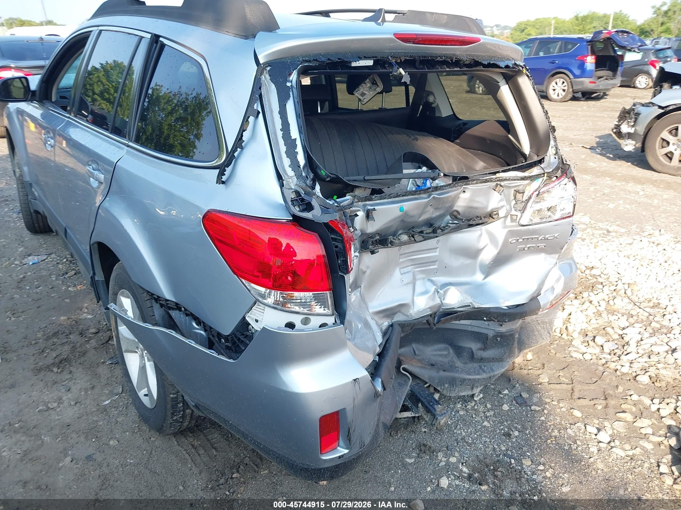 2013 Subaru Outback 3.6r Limited Серый vin: 4S4BRDPC8D2314300