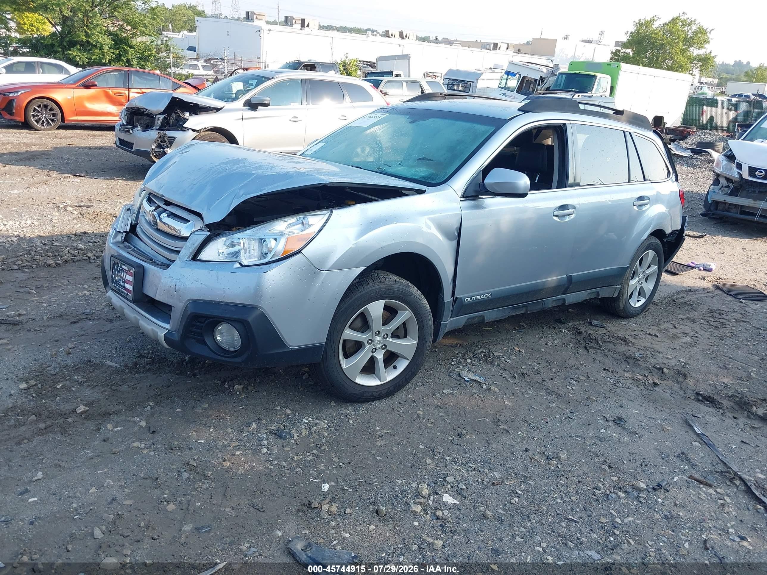 2013 Subaru Outback 3.6r Limited Серый vin: 4S4BRDPC8D2314300