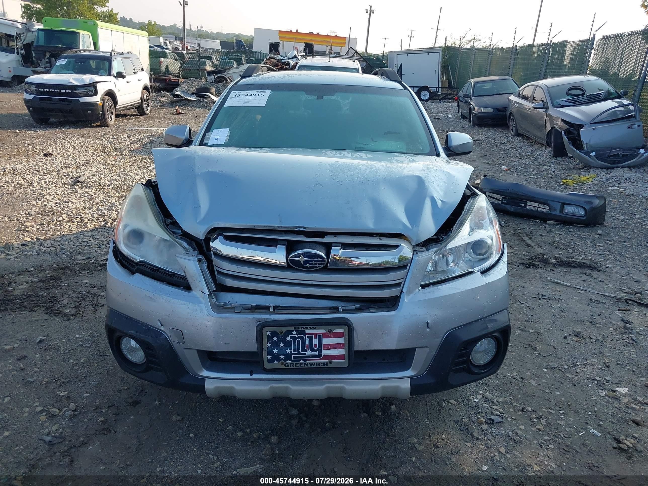 2013 Subaru Outback 3.6r Limited Серый vin: 4S4BRDPC8D2314300
