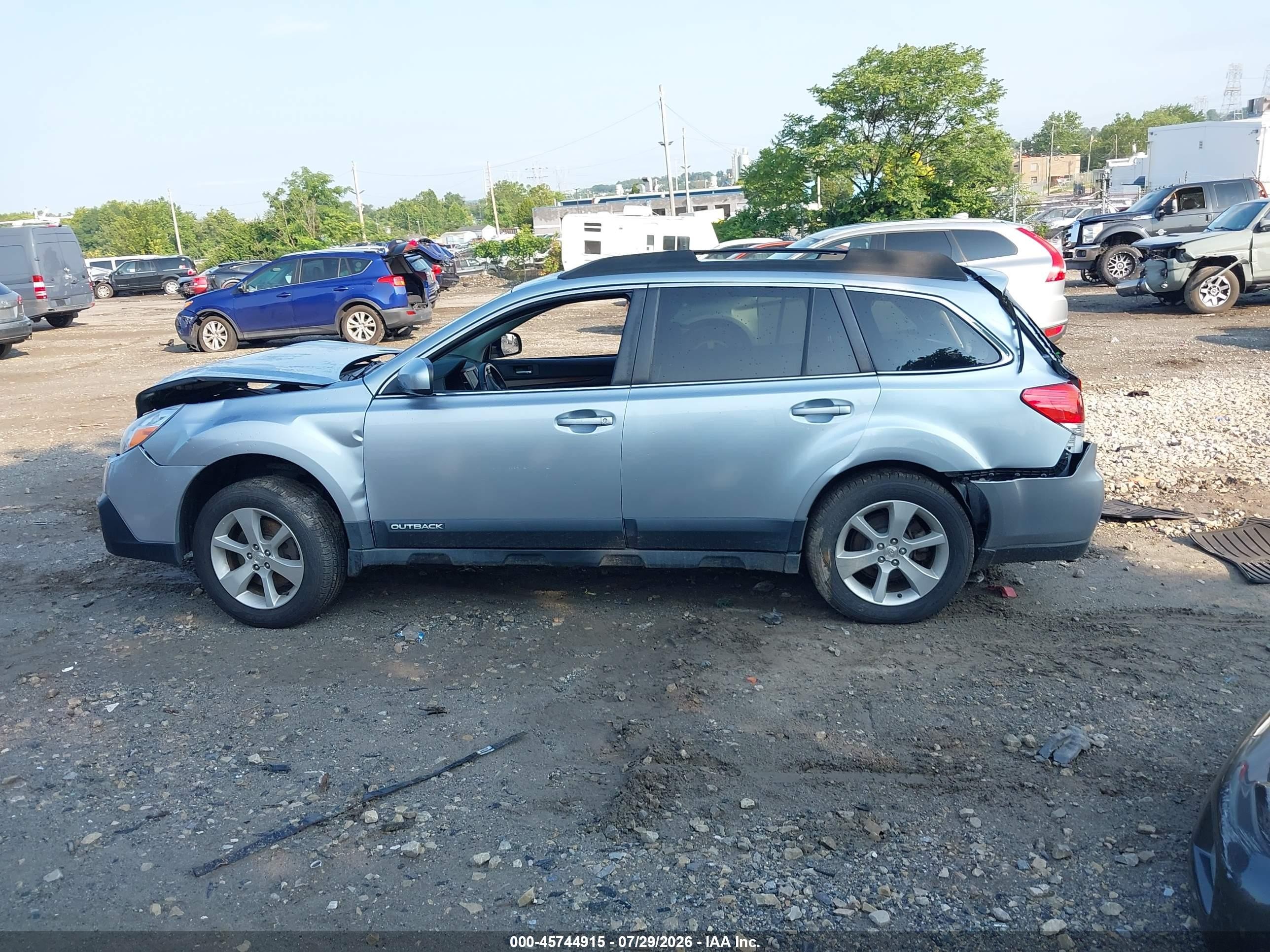2013 Subaru Outback 3.6r Limited Серый vin: 4S4BRDPC8D2314300