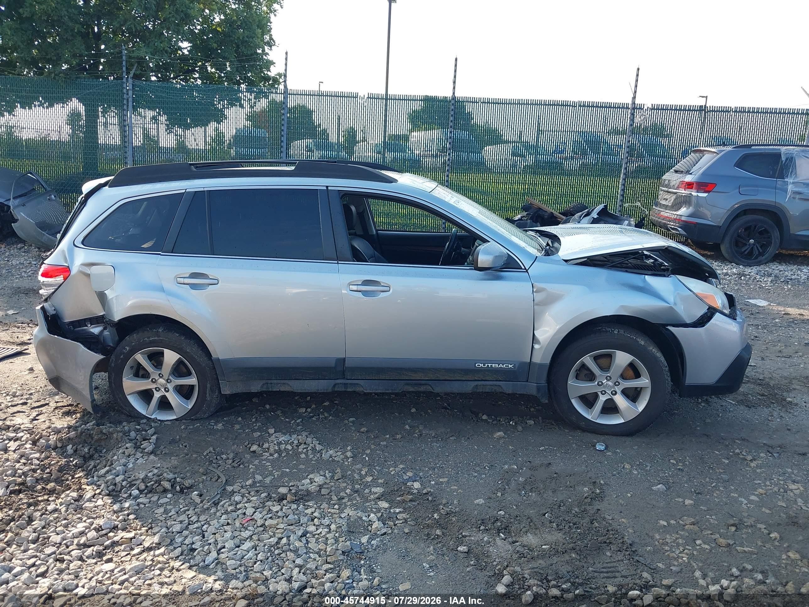 2013 Subaru Outback 3.6r Limited Серый vin: 4S4BRDPC8D2314300