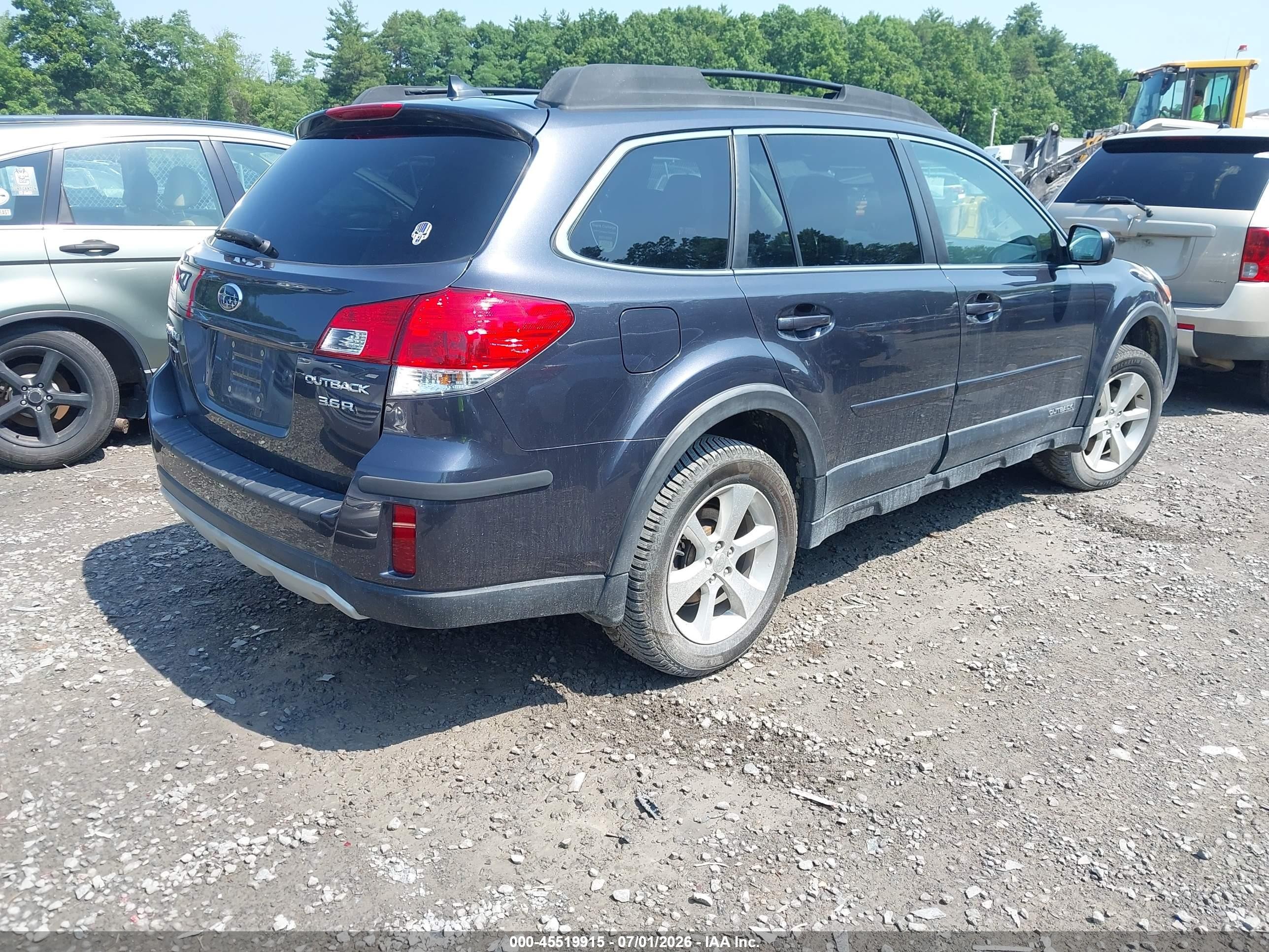 2013 Subaru Outback 3.6r Limited Синий vin: 4S4BRDPC9D2247609