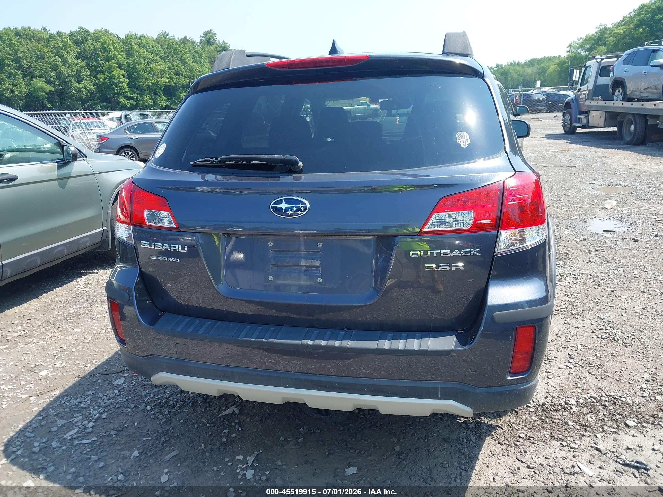 2013 Subaru Outback 3.6r Limited Синий vin: 4S4BRDPC9D2247609