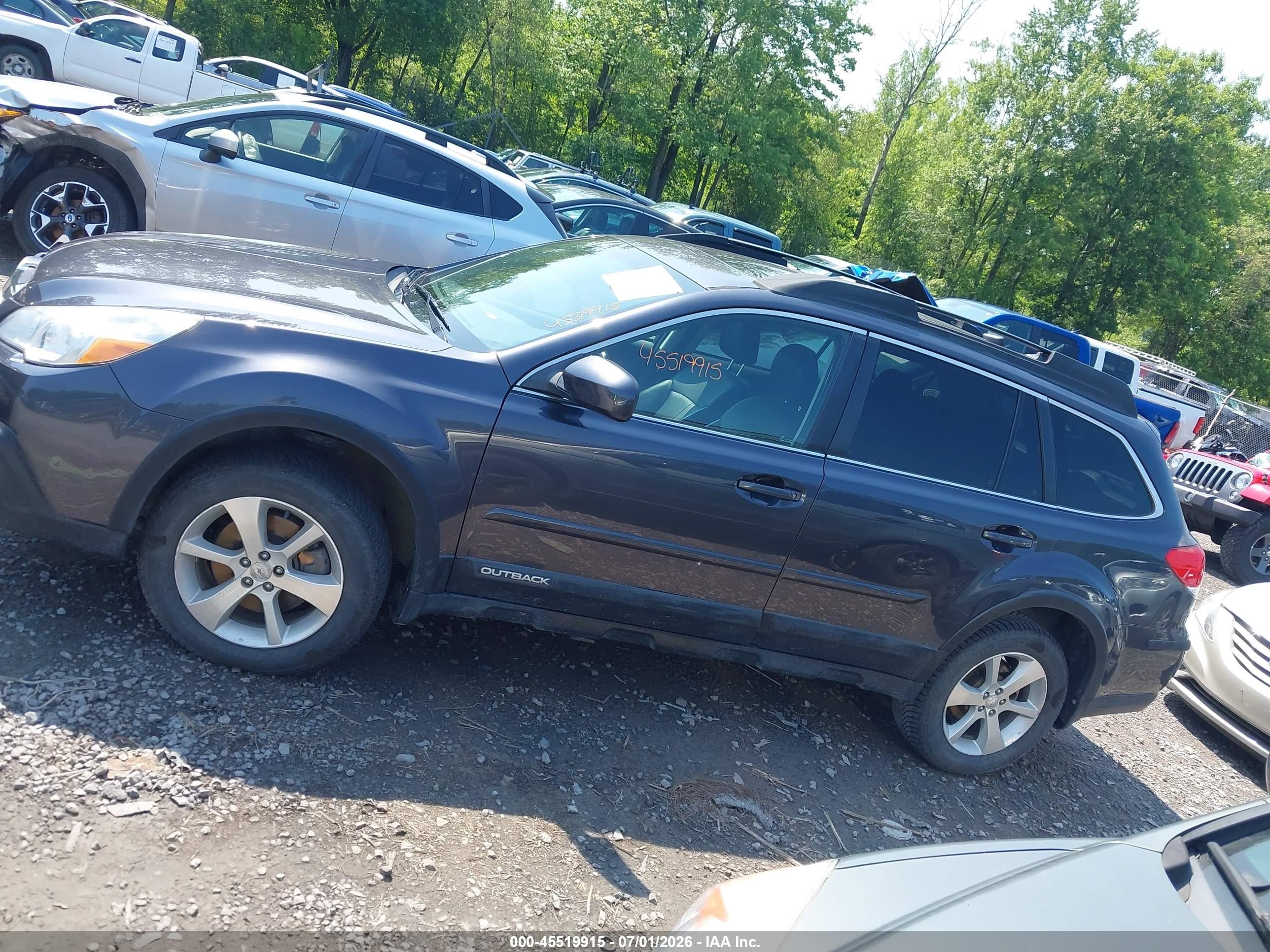 2013 Subaru Outback 3.6r Limited Синий vin: 4S4BRDPC9D2247609