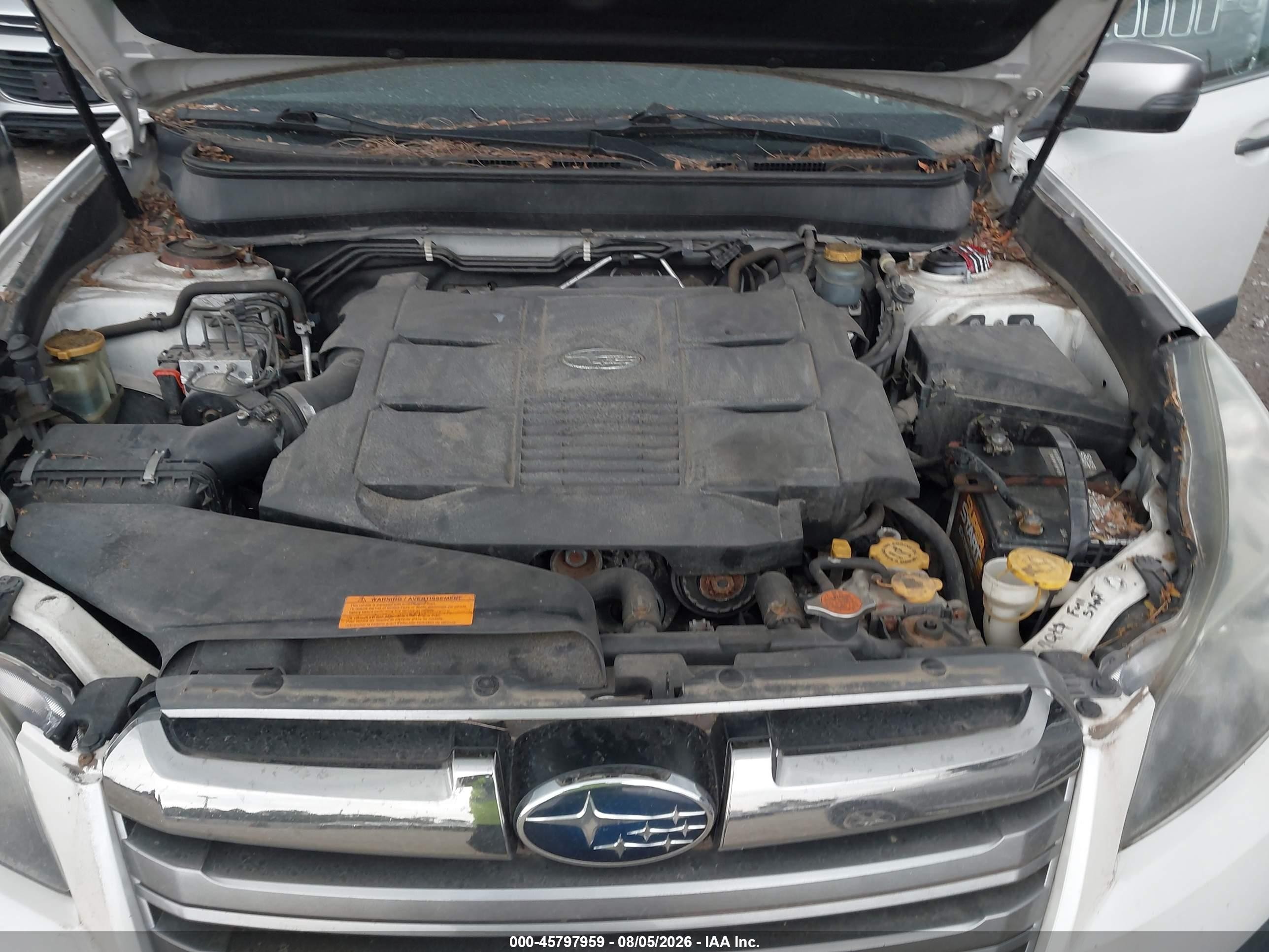 2013 Subaru Outback 3.6r Limited Белый vin: 4S4BRDSC4D2319842