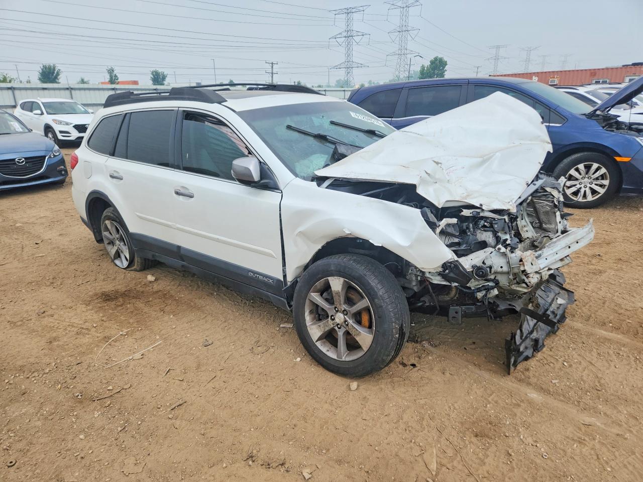 2013 Subaru Outback 3.6r Limited White vin: 4S4BRDSC7D2303814