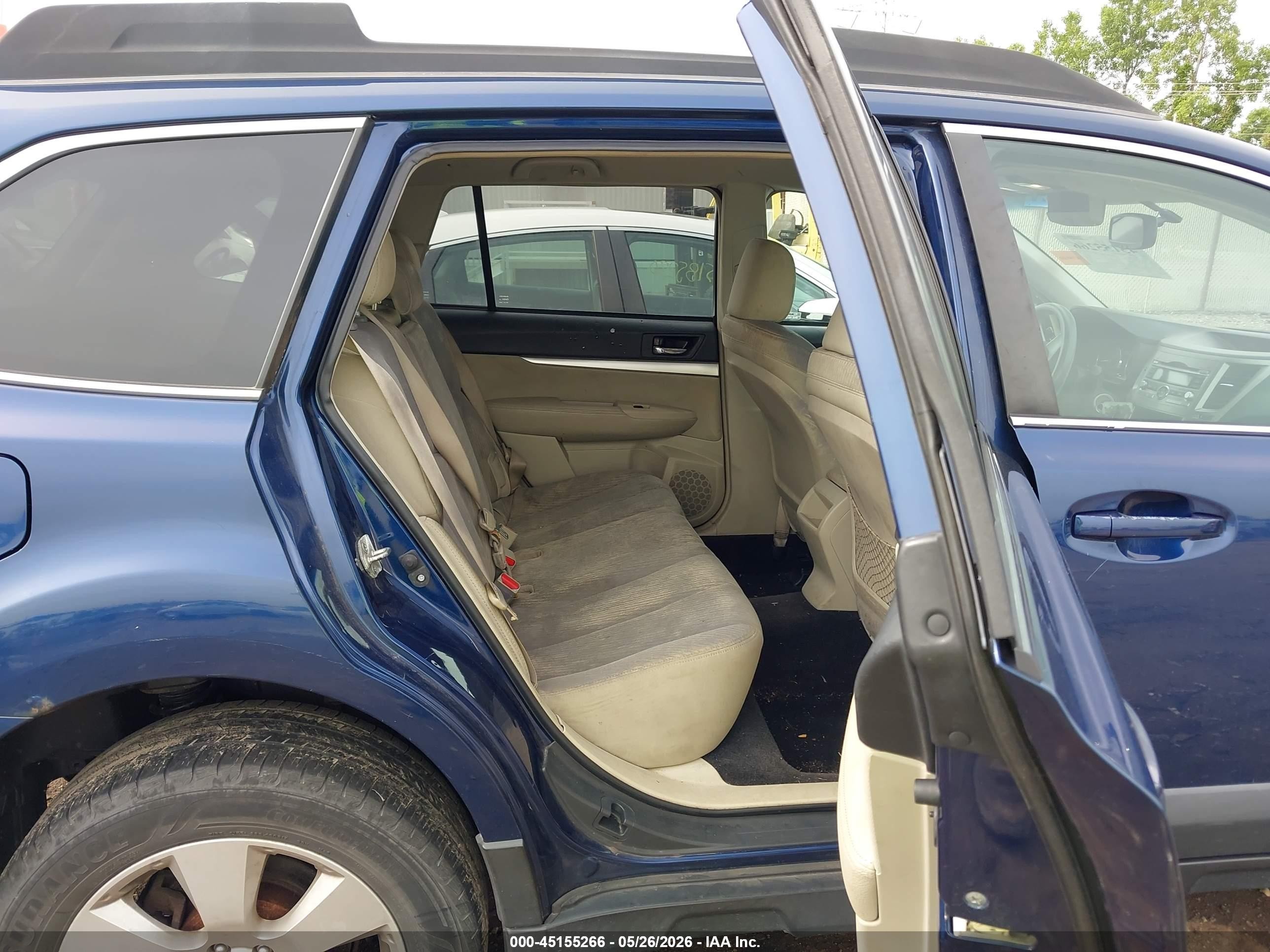 2010 Subaru Outback 3.6r Blue vin: 4S4BREAC8A2329728