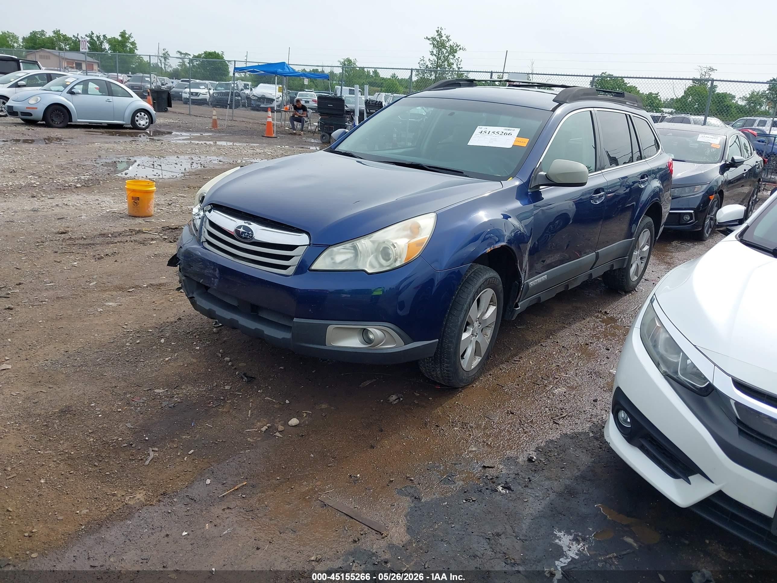 2010 Subaru Outback 3.6r Blue vin: 4S4BREAC8A2329728